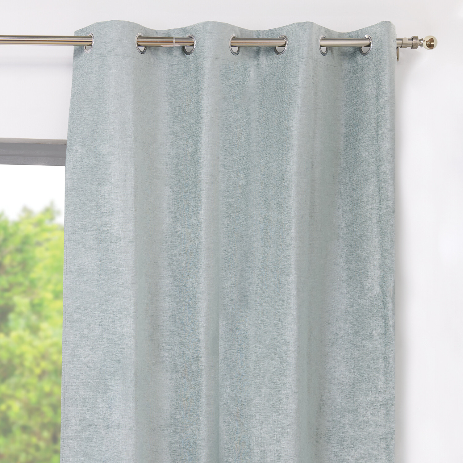 Selena Blackout Curtain Panel Sage Image 2