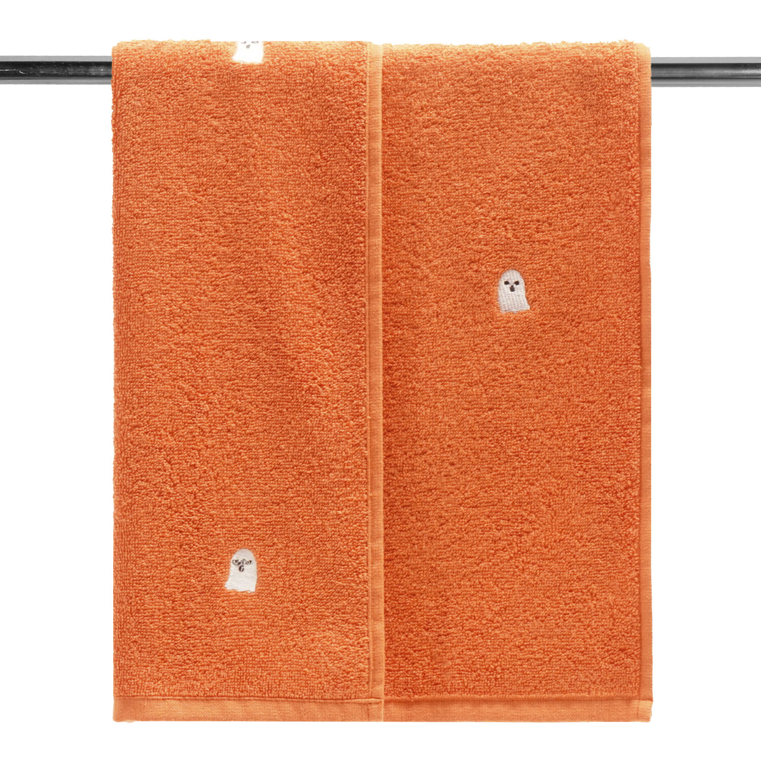 Spooky Ghost Hand Towel Orange Image 3