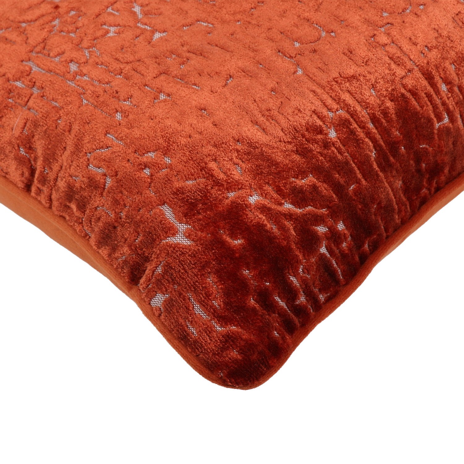 Divante Harper Velvet Cushion - Rust Image 2