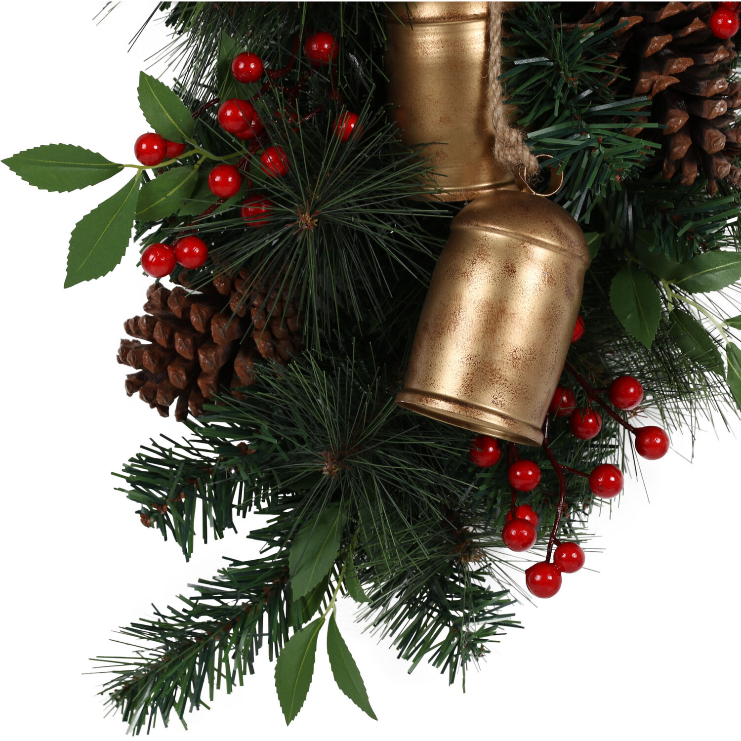 Velvet Bow Hanging Bell Swag Image 4