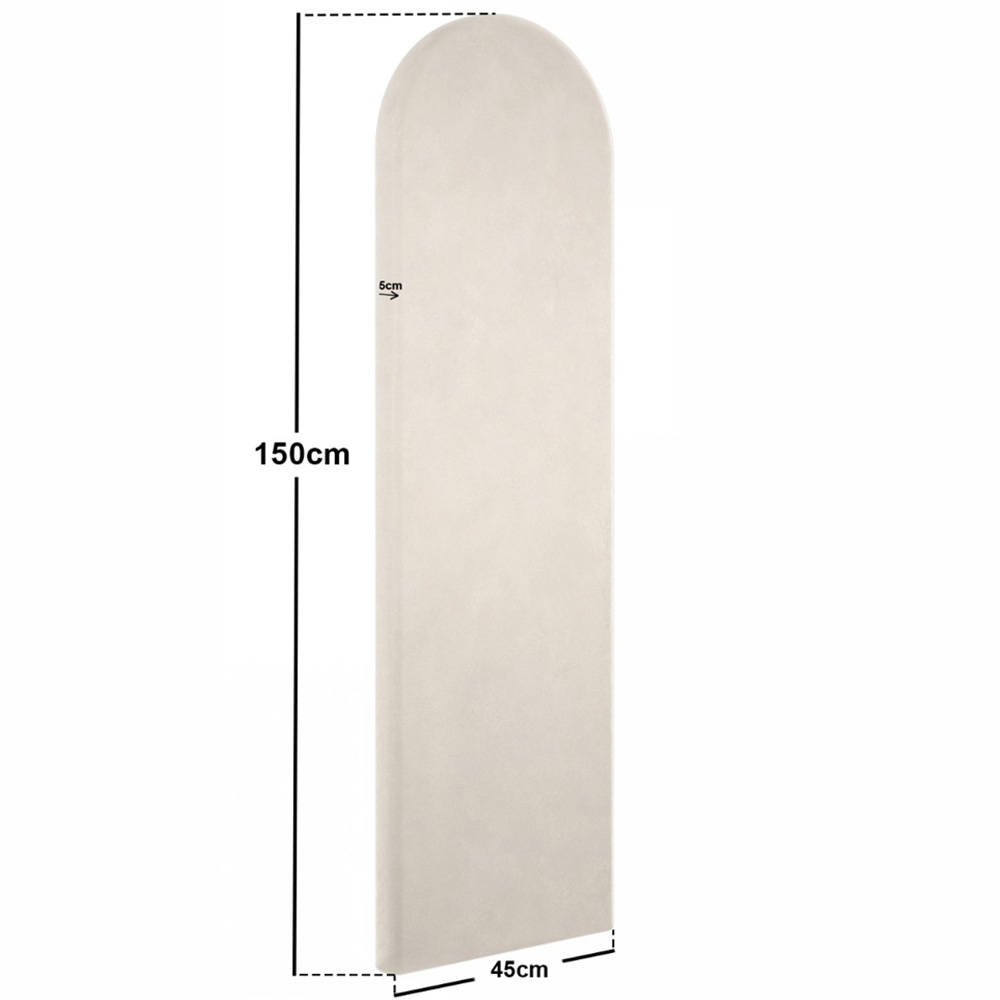 Solace+Co Cirrus Beige Velvet Headboard Panel 4 Pack Image 6