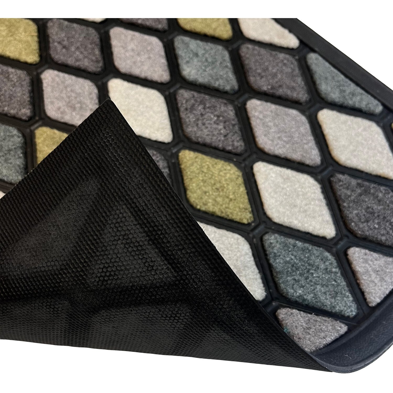 Scrape N Sorb Geometric Doormat Multicolour Image 6