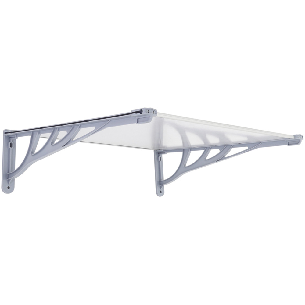 Living and Home Grey Front Door Canopy 90 x 150cm Image 2