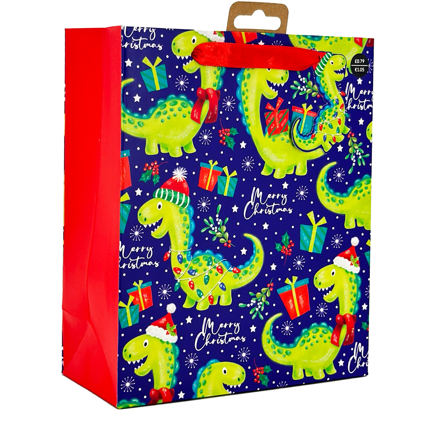 Festive Dinosaur or Reindeer Kids Gift Bag Small Image 6