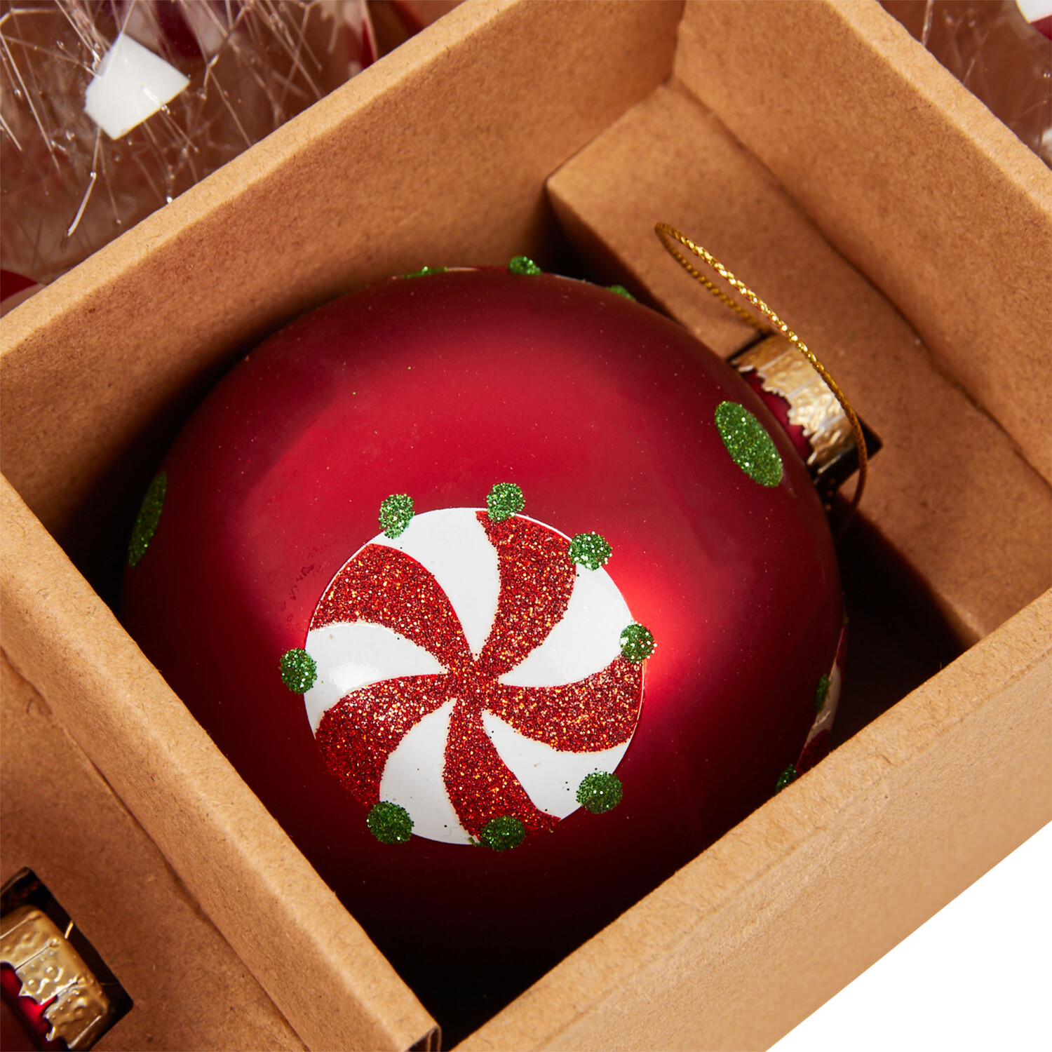 Set of 12 Candy Cane Baubles Image 3