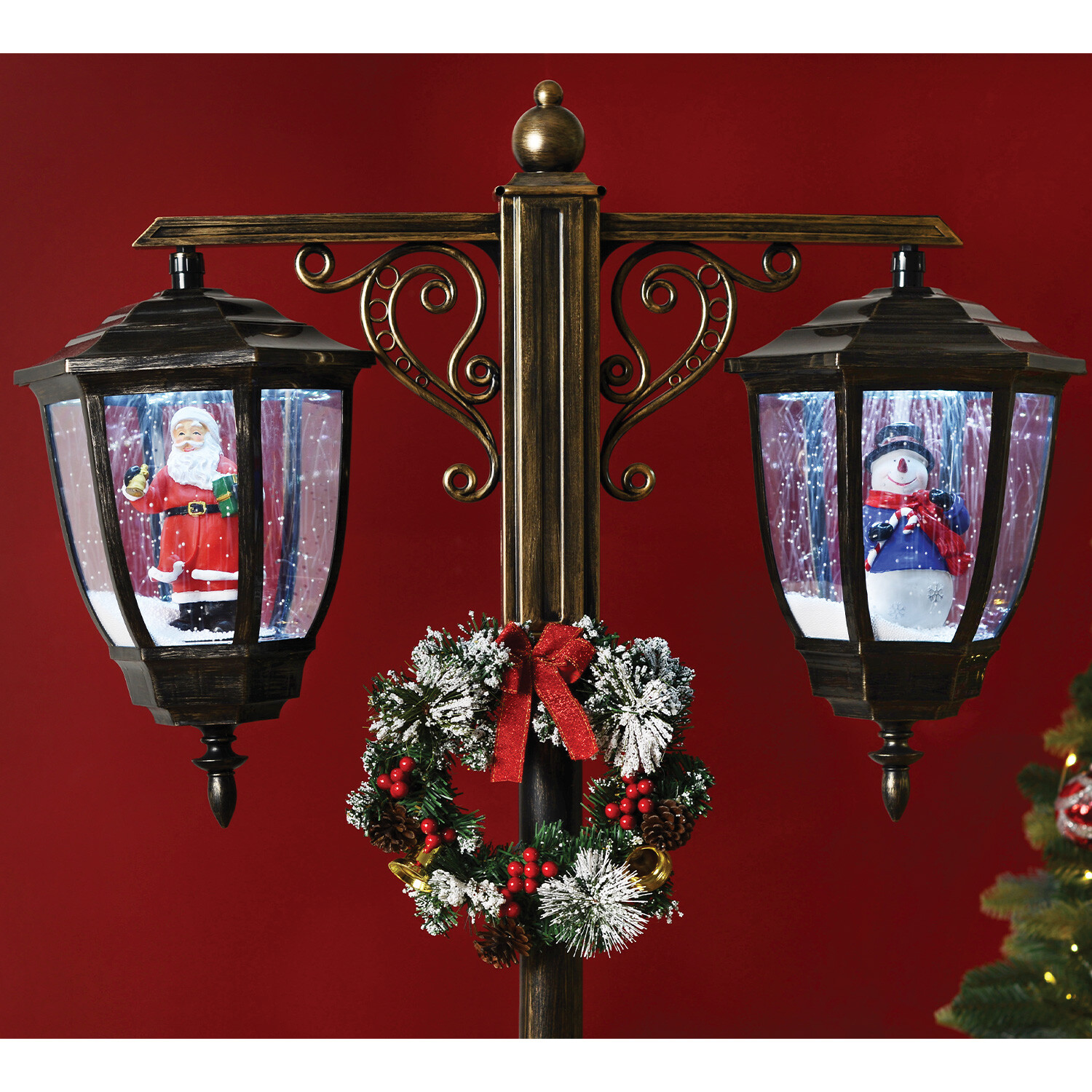 Gold Double Snowing Lantern Image 3