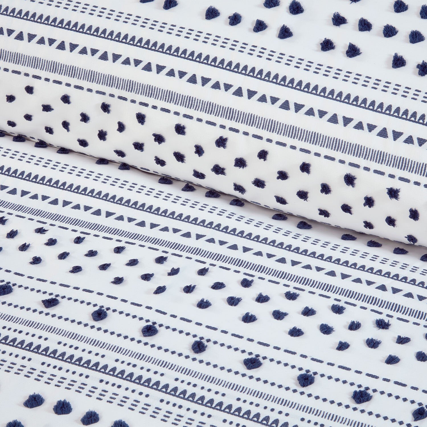 Berkley Duvet Set Navy and White King Image 3