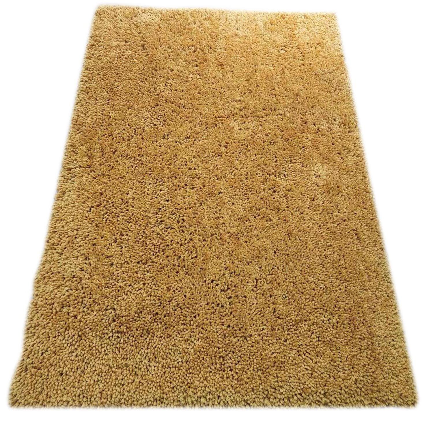 Alaska Shaggy Rug Deep Ochre 90cm Image