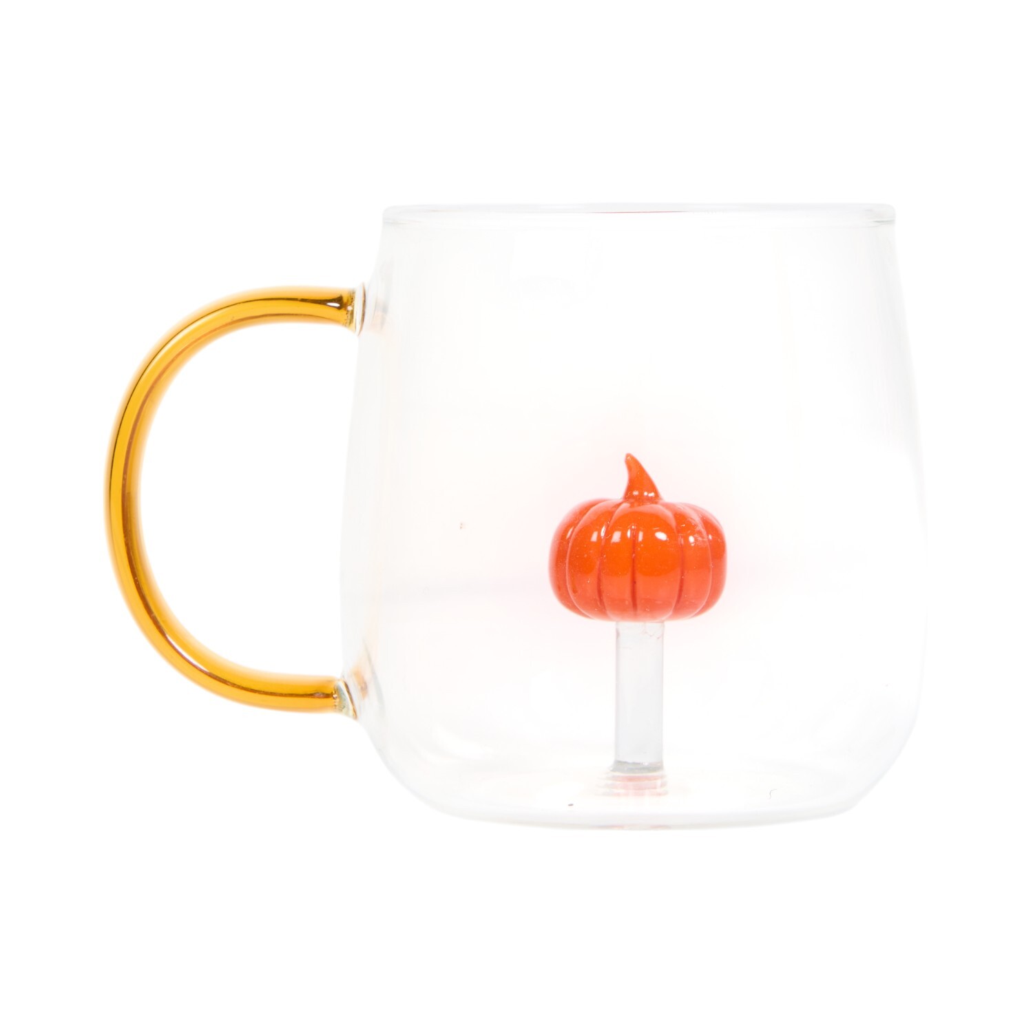 Pumpkin or Ghost 3D Inner Glass Mug Image 4