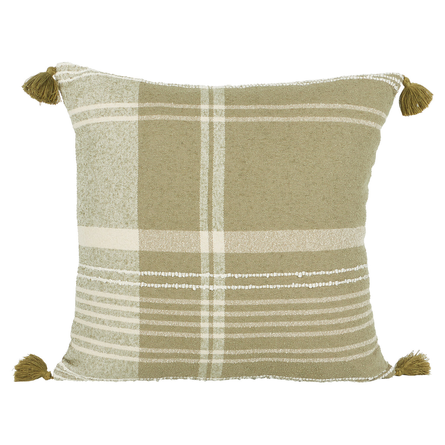 Osbourne Check Cushion Green Image 1