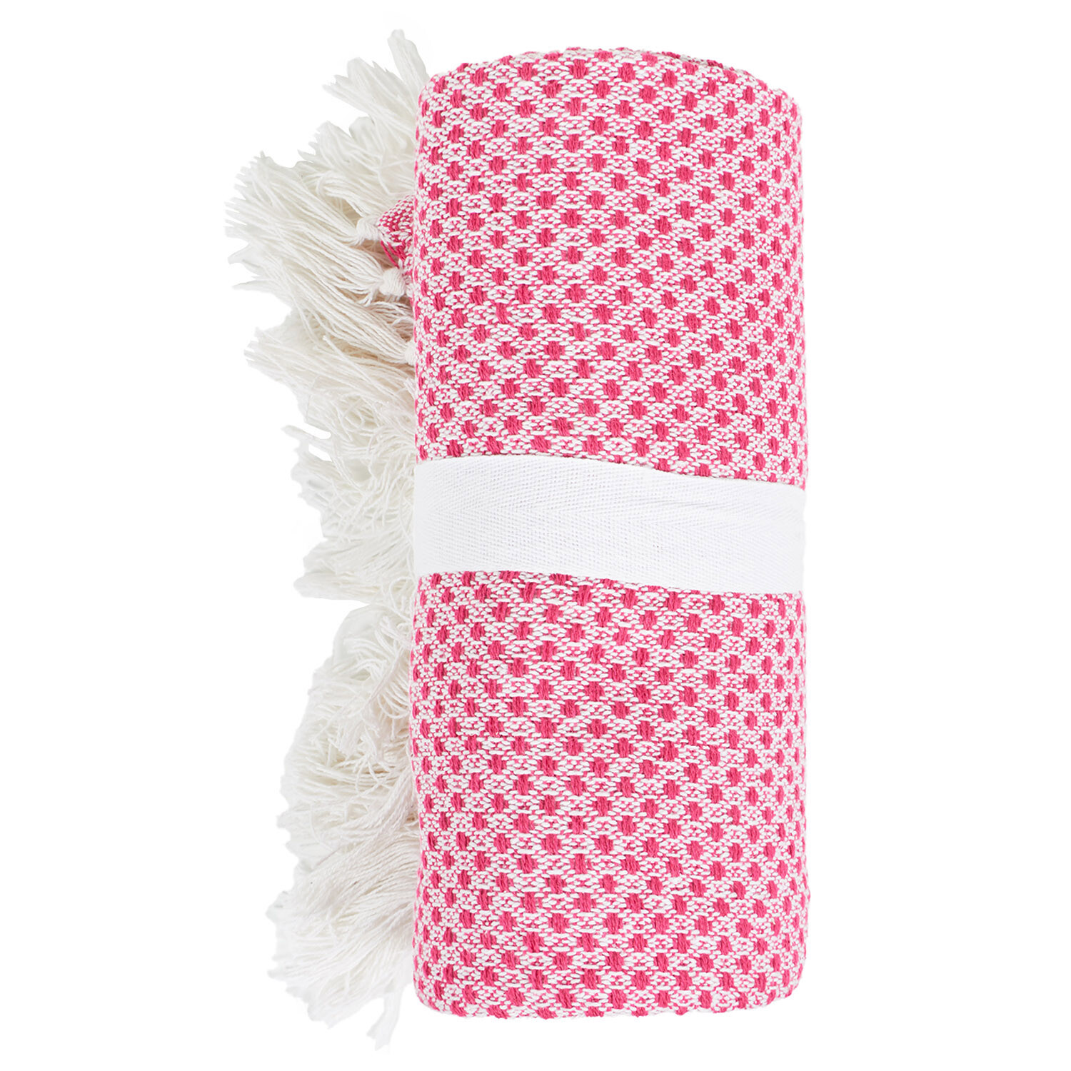 Arshia Handwoven Throw - Pink Image 2