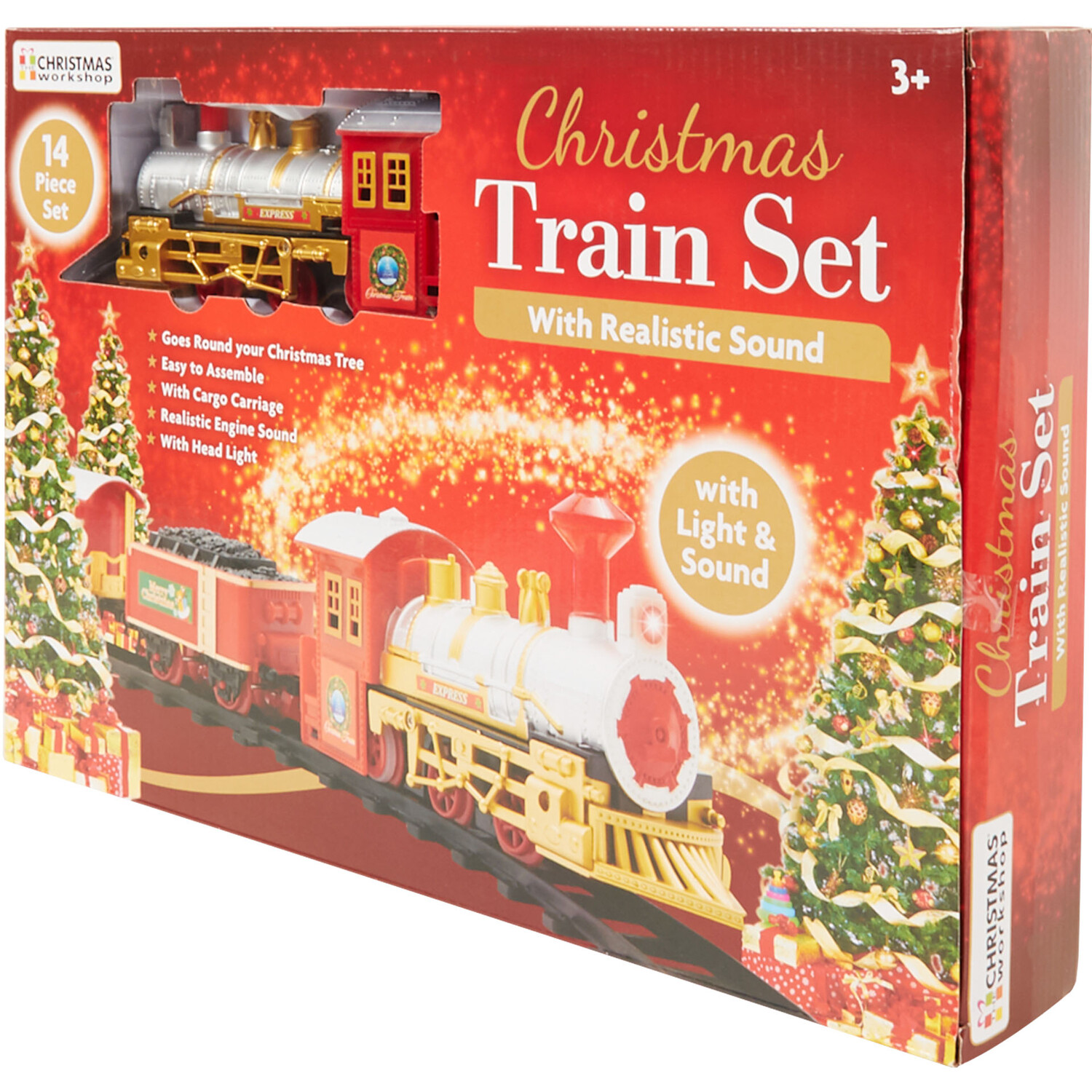 14 Piece Musical Christmas Train Set Image 2