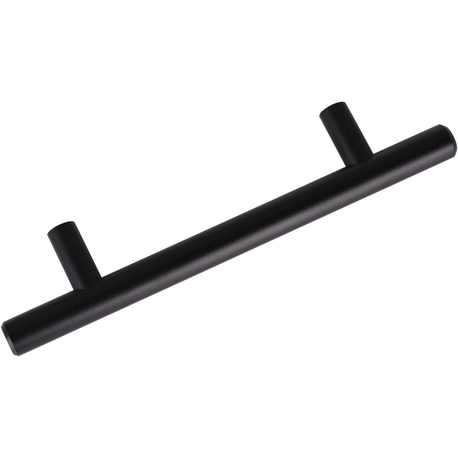Pack of 2 T Bar Cabinet Pull Handles Matt Black Image 2