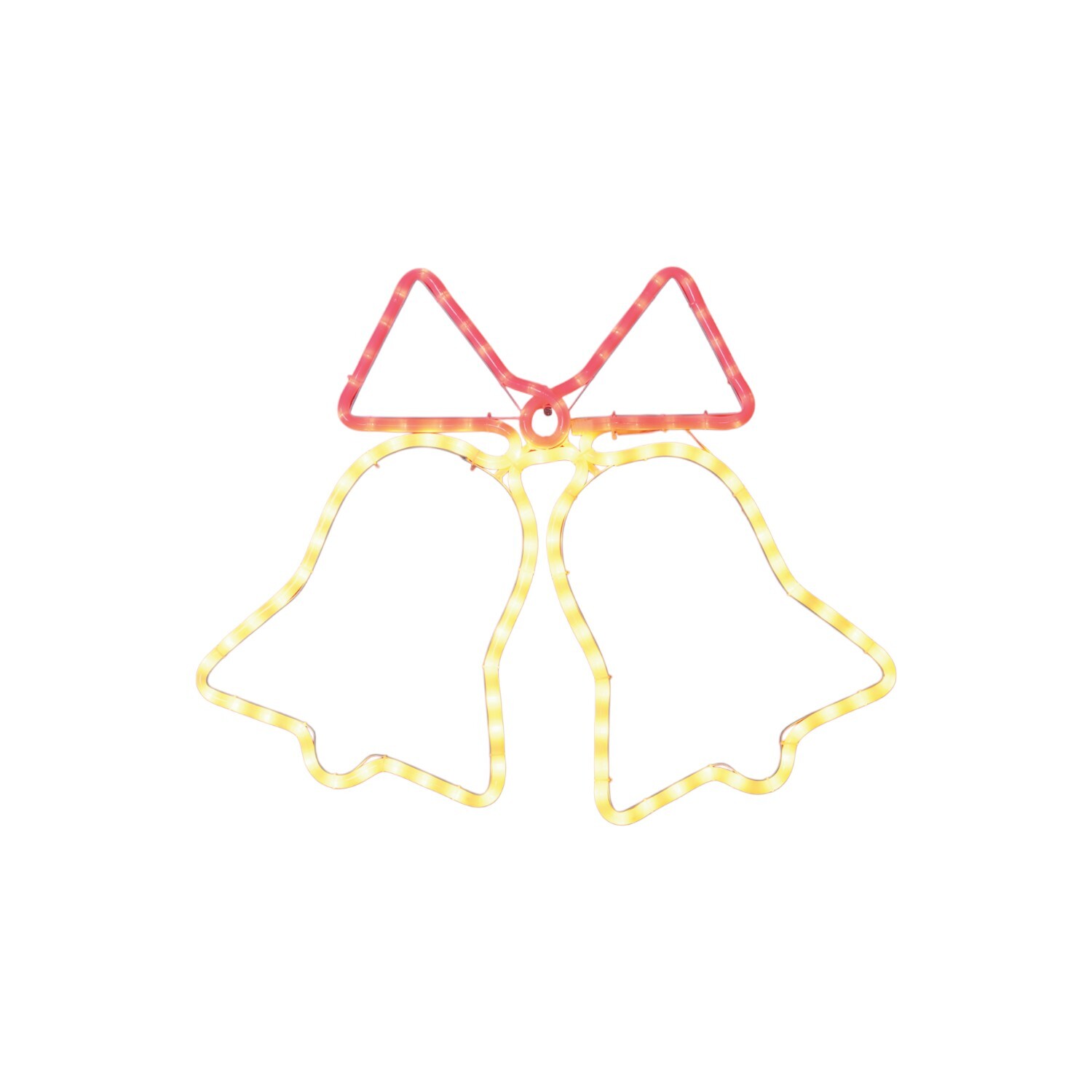 Bow Bell LED Rope LightRed and White Image 2