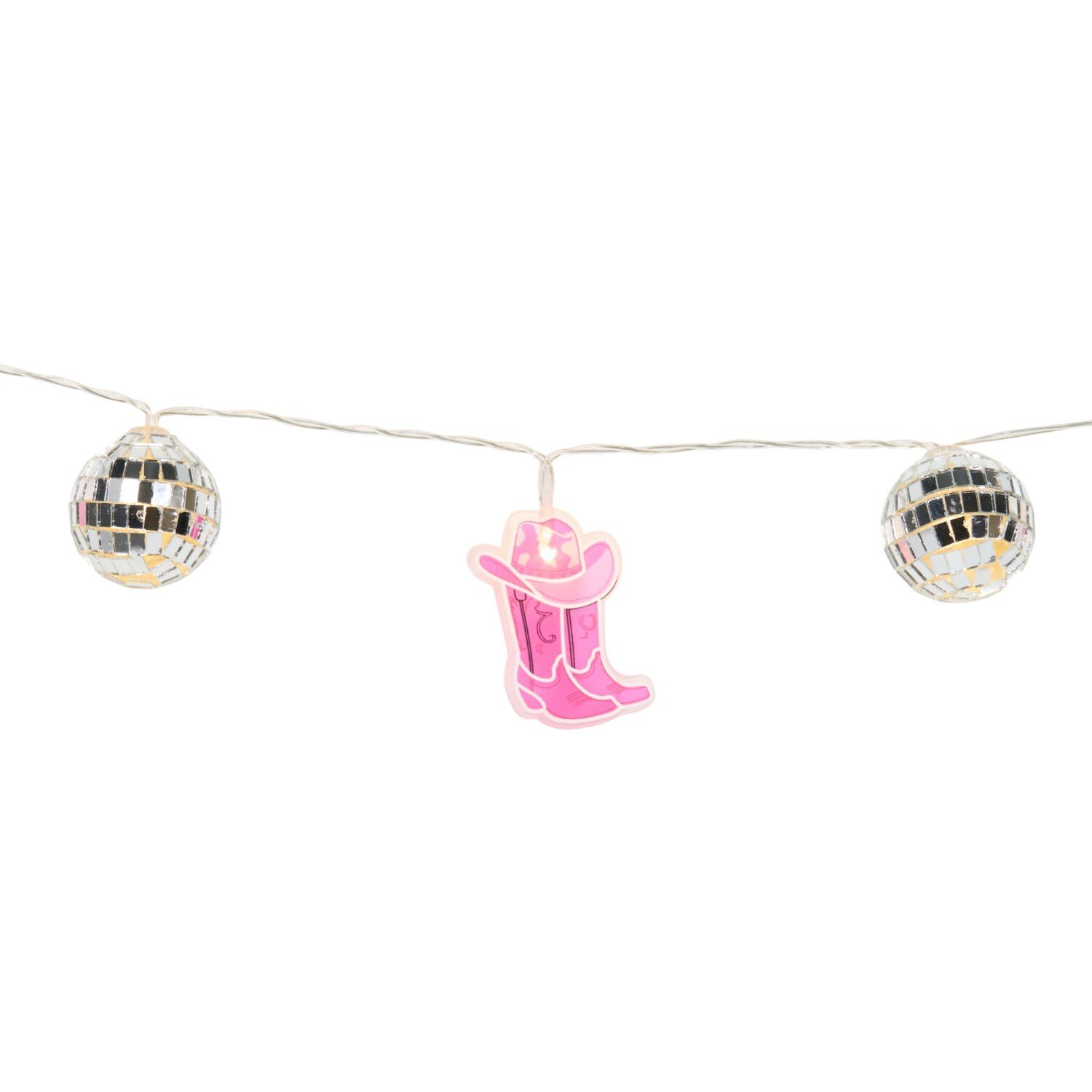 20 LED Disco Cowboy String Light Pink Image 5