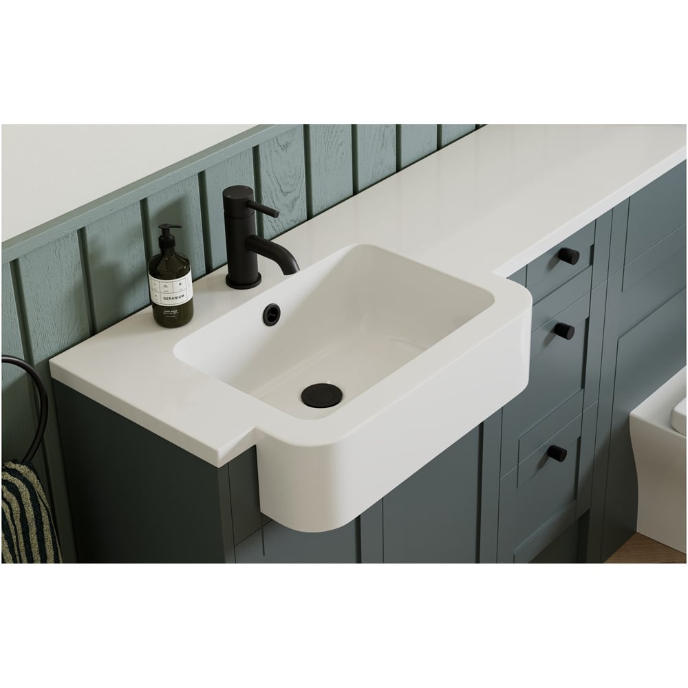 Bathstore Newton Matt Black Mono Cloakroom Basin Mixer Image 2