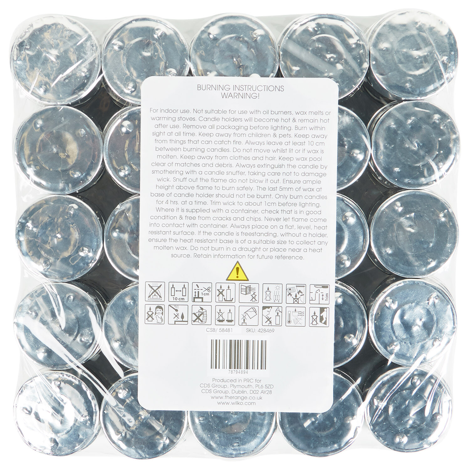 White Unscented Tealights White 100 Image 2