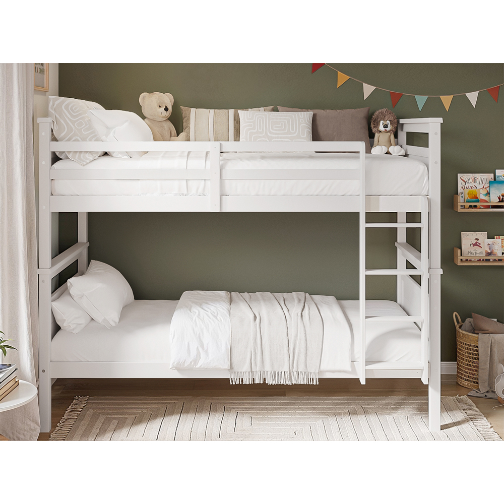 Flair Atlanta 2 Sleeper White Detachable Bunk Bed Image 4