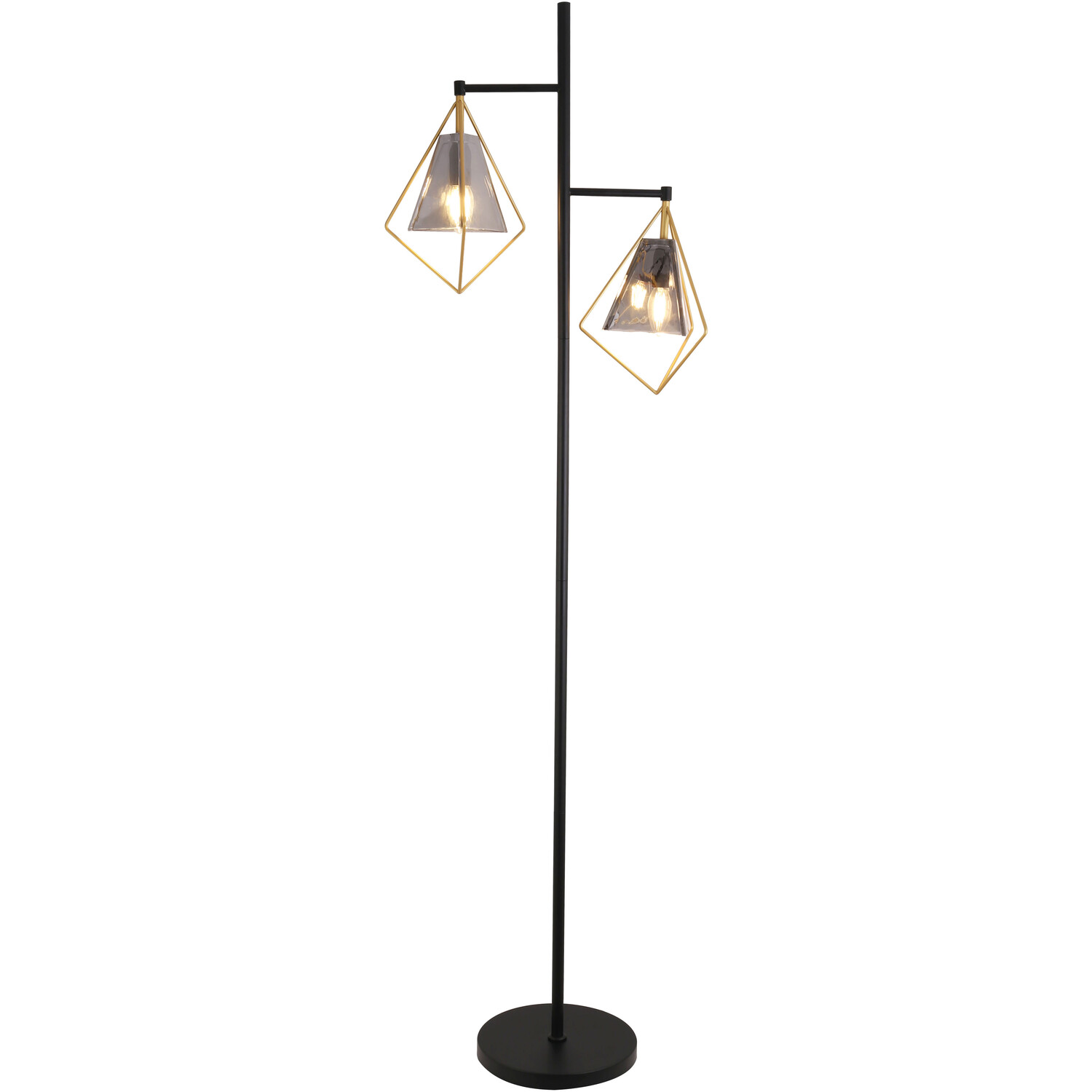 Parker Floor Lamp - Black and Gold Image 5