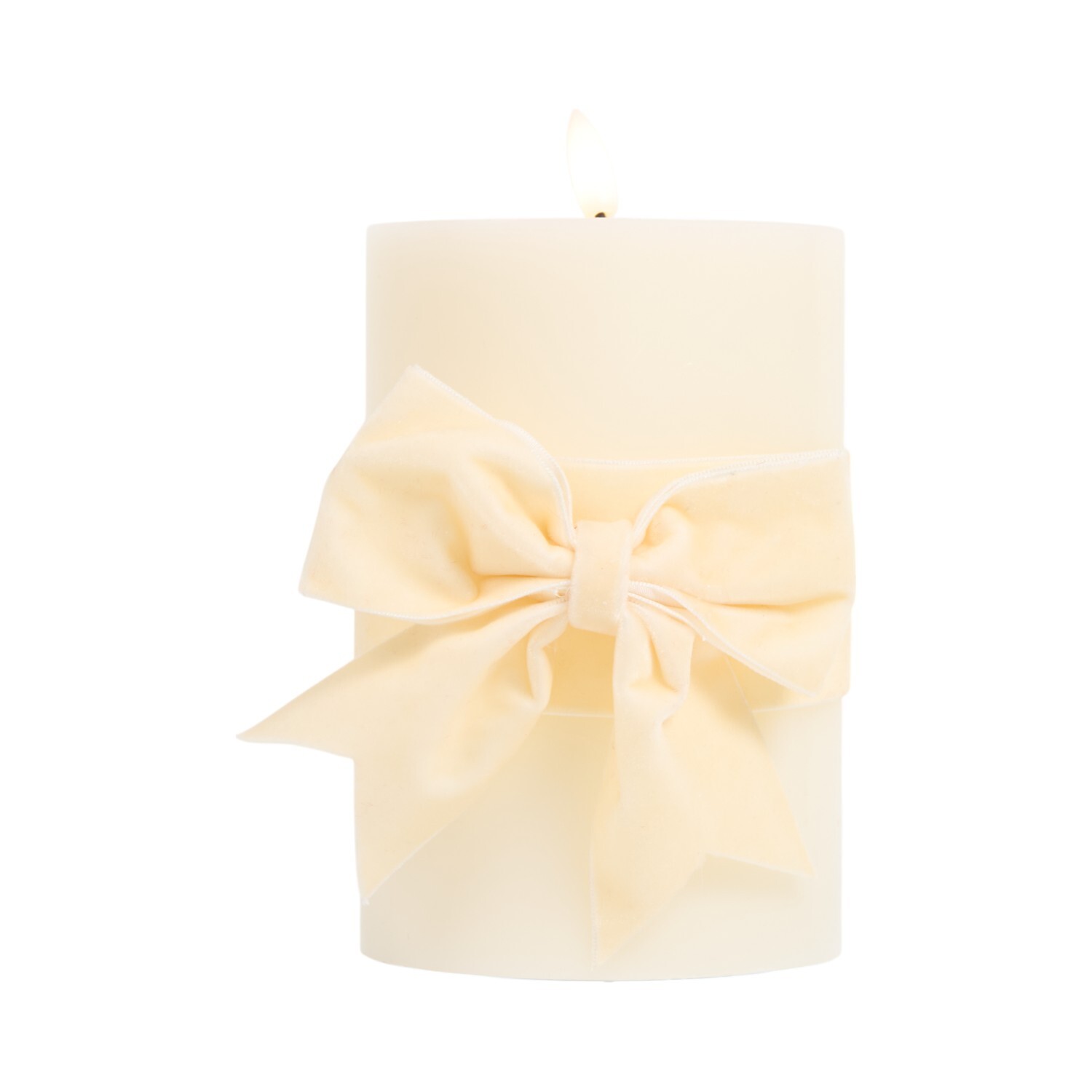 Assorted Velvet Bow LED Candle Image 6