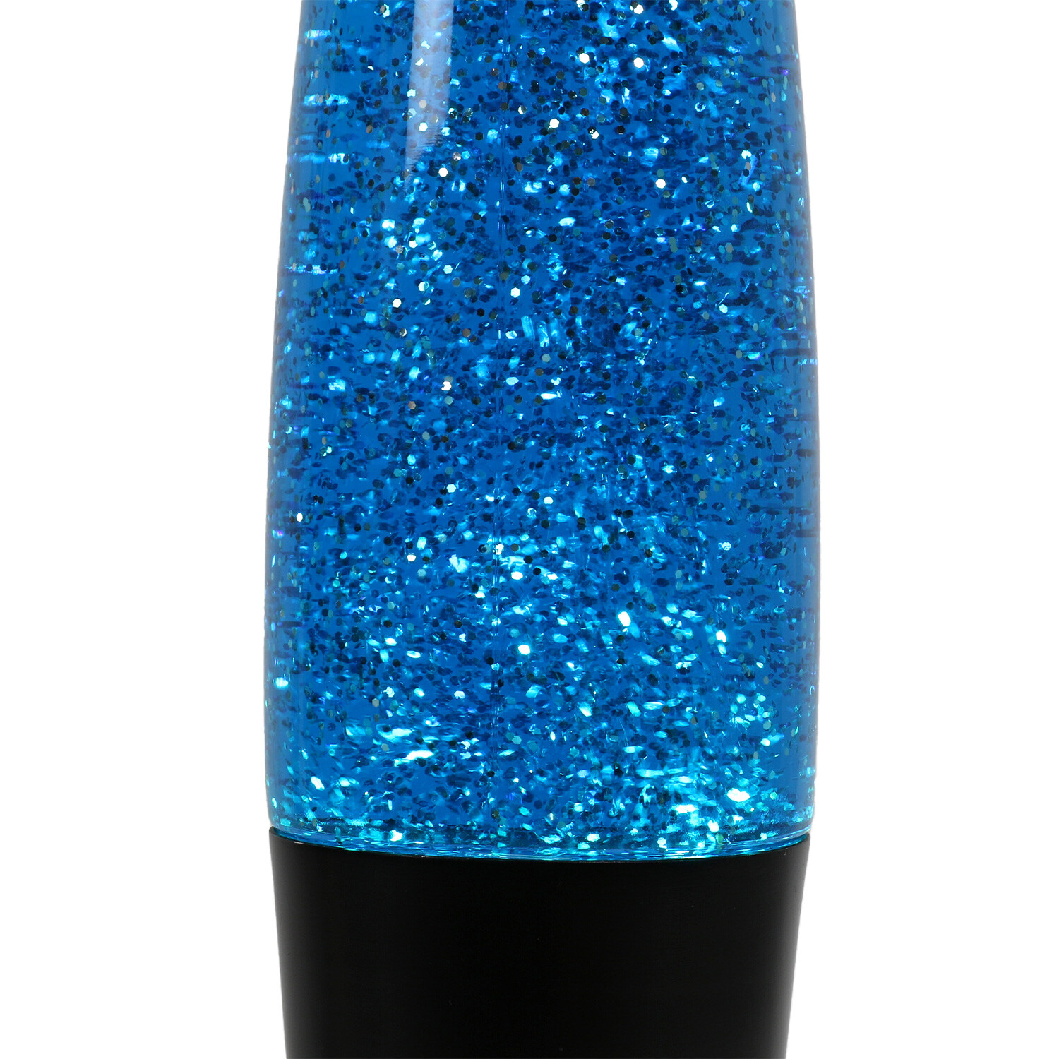Black Metal Glitter Lava Lamp Image 3