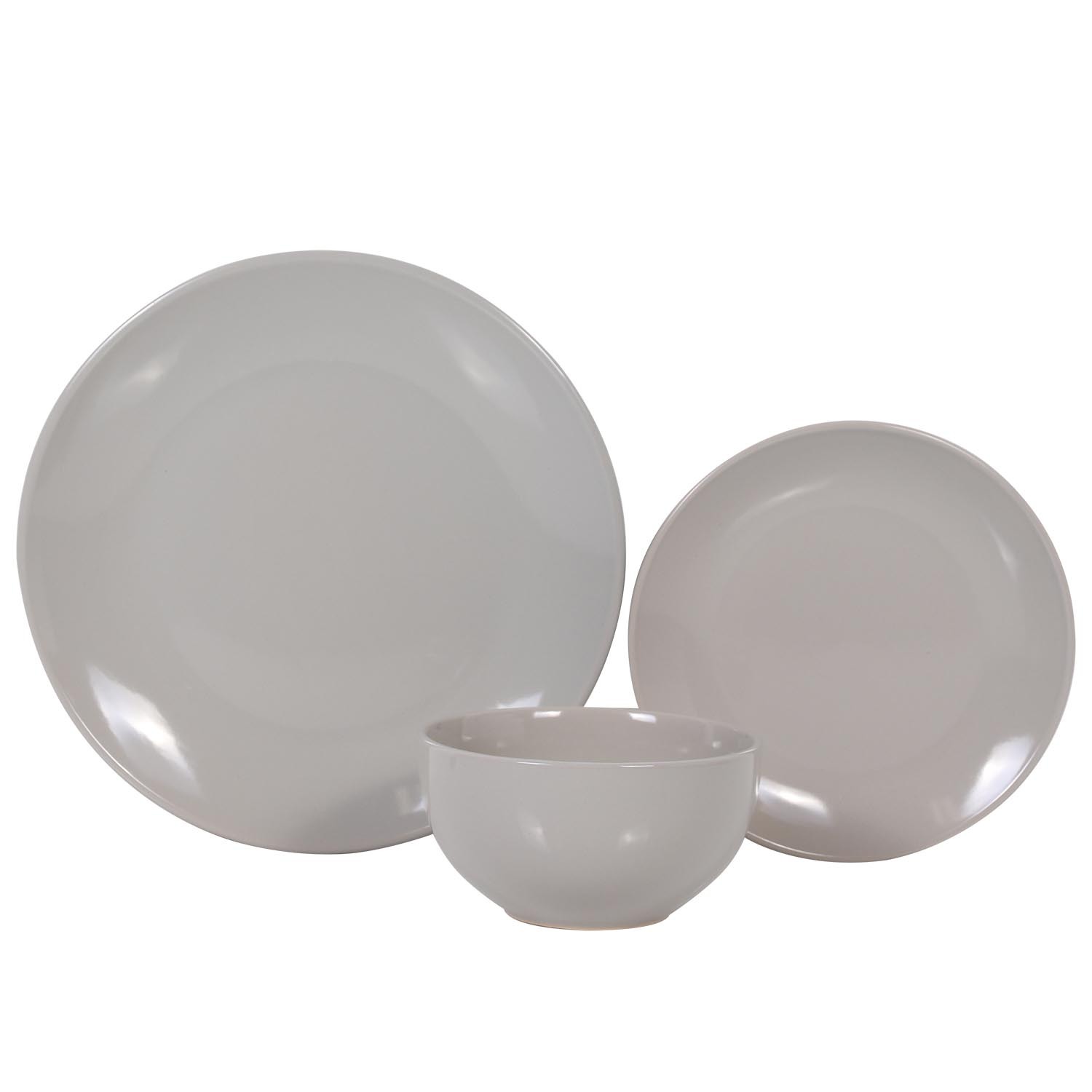 Vancouver Stoneware Grey 12 Piece Dinner Set Image 4