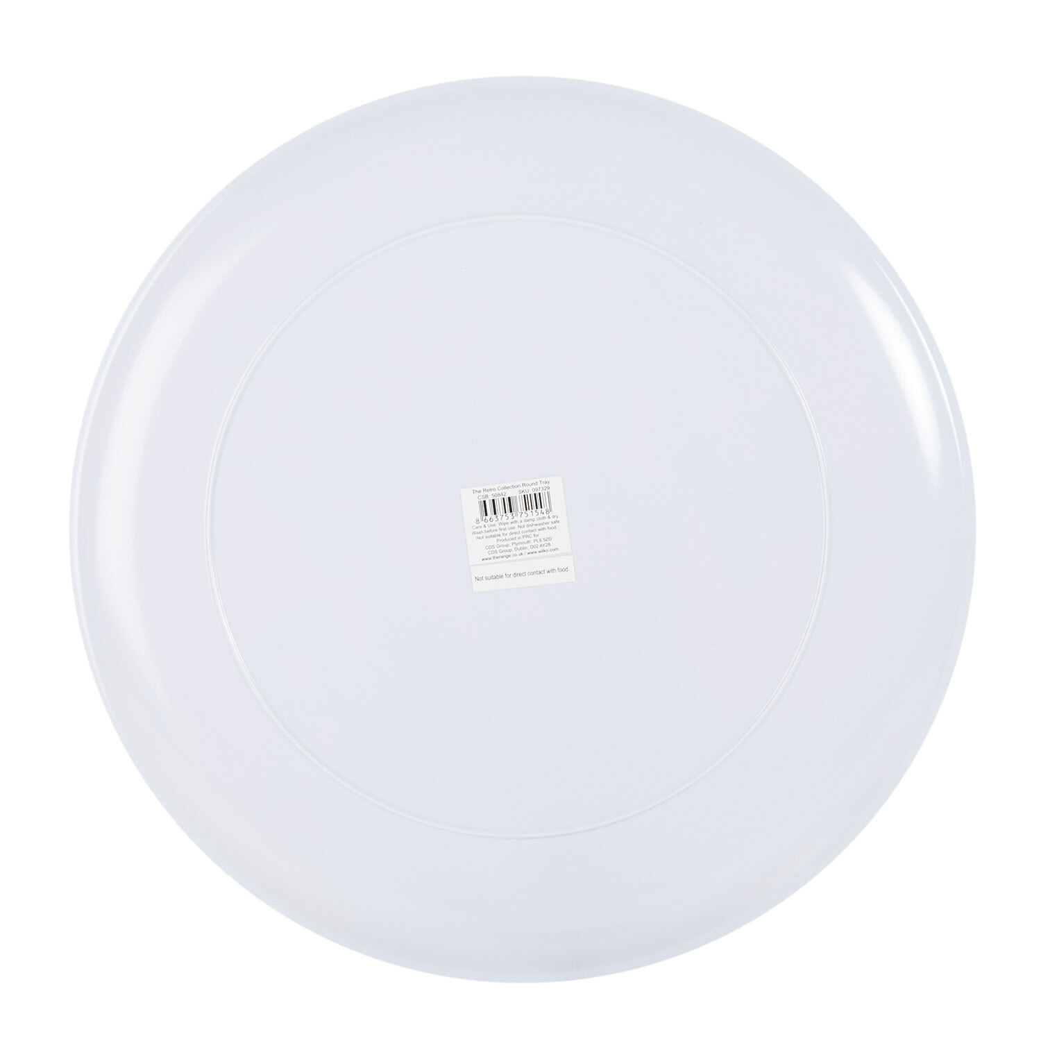 Retro Round Platter Tray - Red Image 2