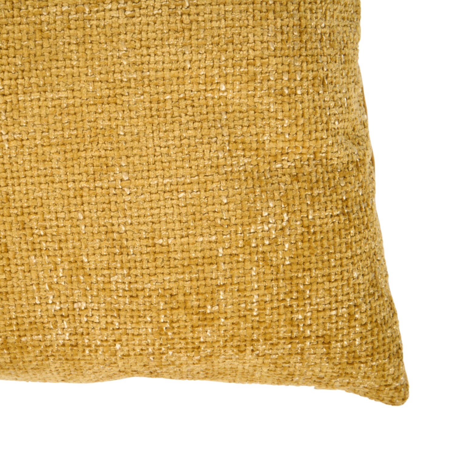 Soft Chenille Boucle Cushion Ochre Image 3