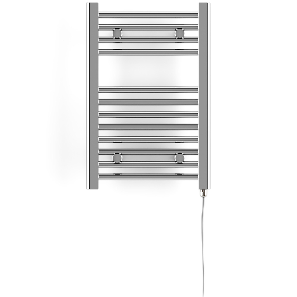 Terma Leo E 512BTU Chrome Electric Fixed Temperature Towel Rail 600 x 400mm Image 3
