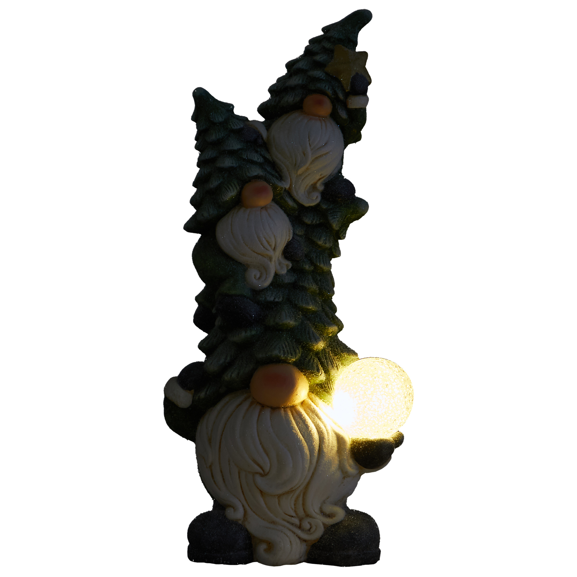 Mistletoe Cottage LED Tree Gonks Ornament - Green Image 3