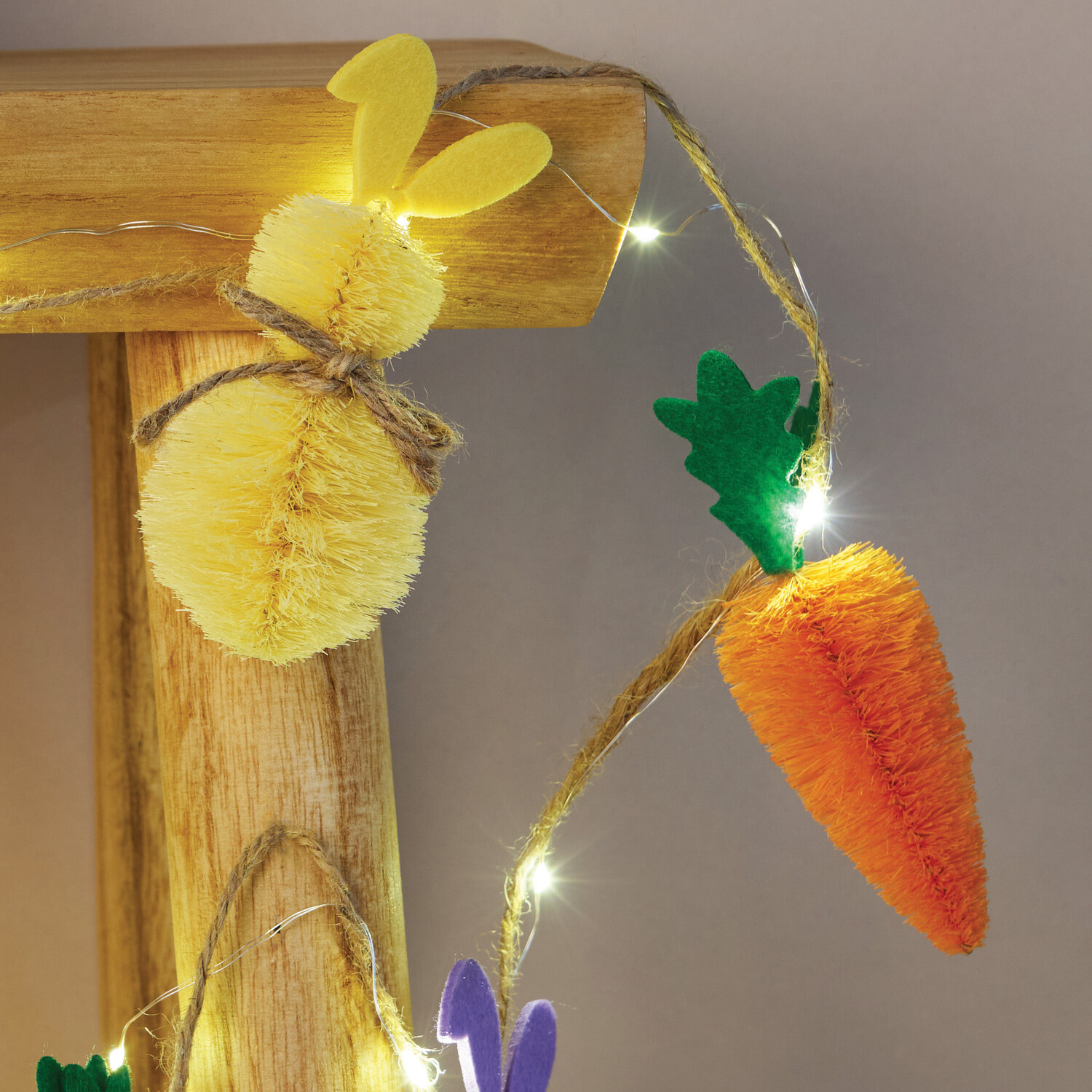 Rabbit and Carrot String Light Image 3