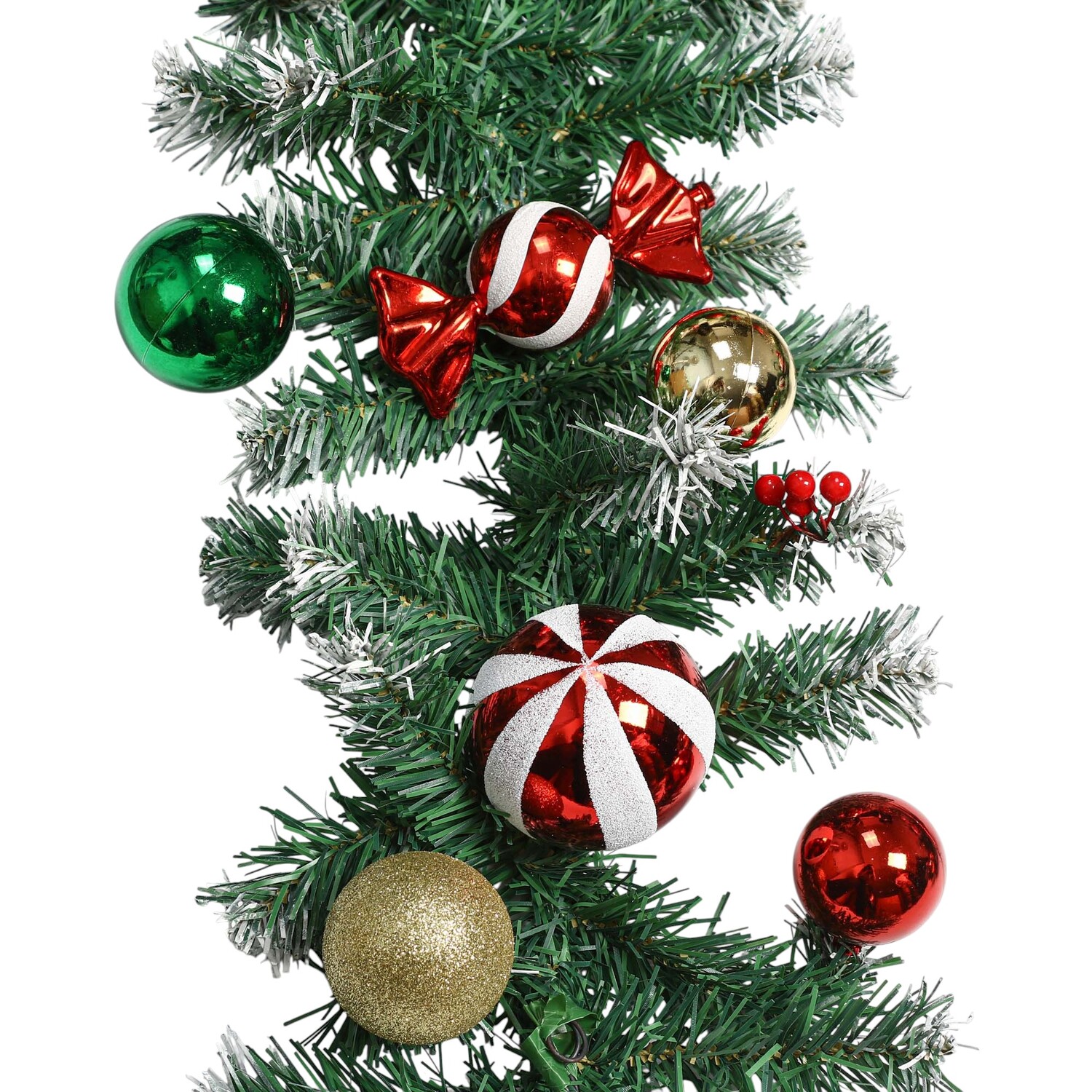 Candy Cane Garland 2m Green Image 3