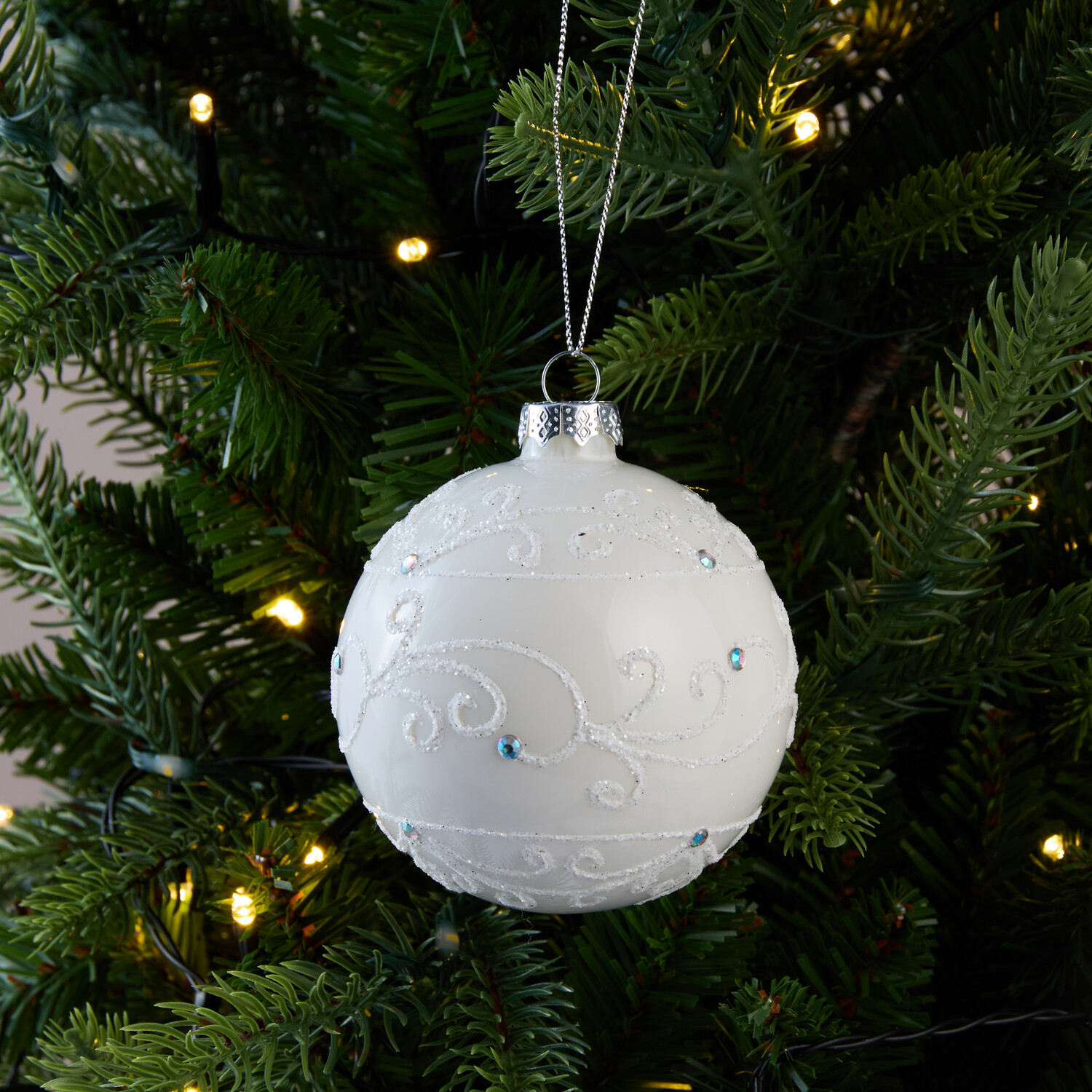 Glitter Swirly Bauble Image 5