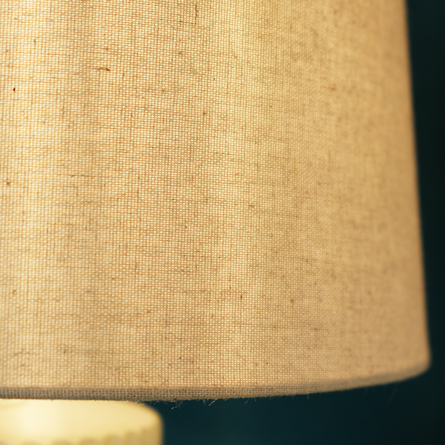 Creole Ceramic Table Lamp - Cream Image 15
