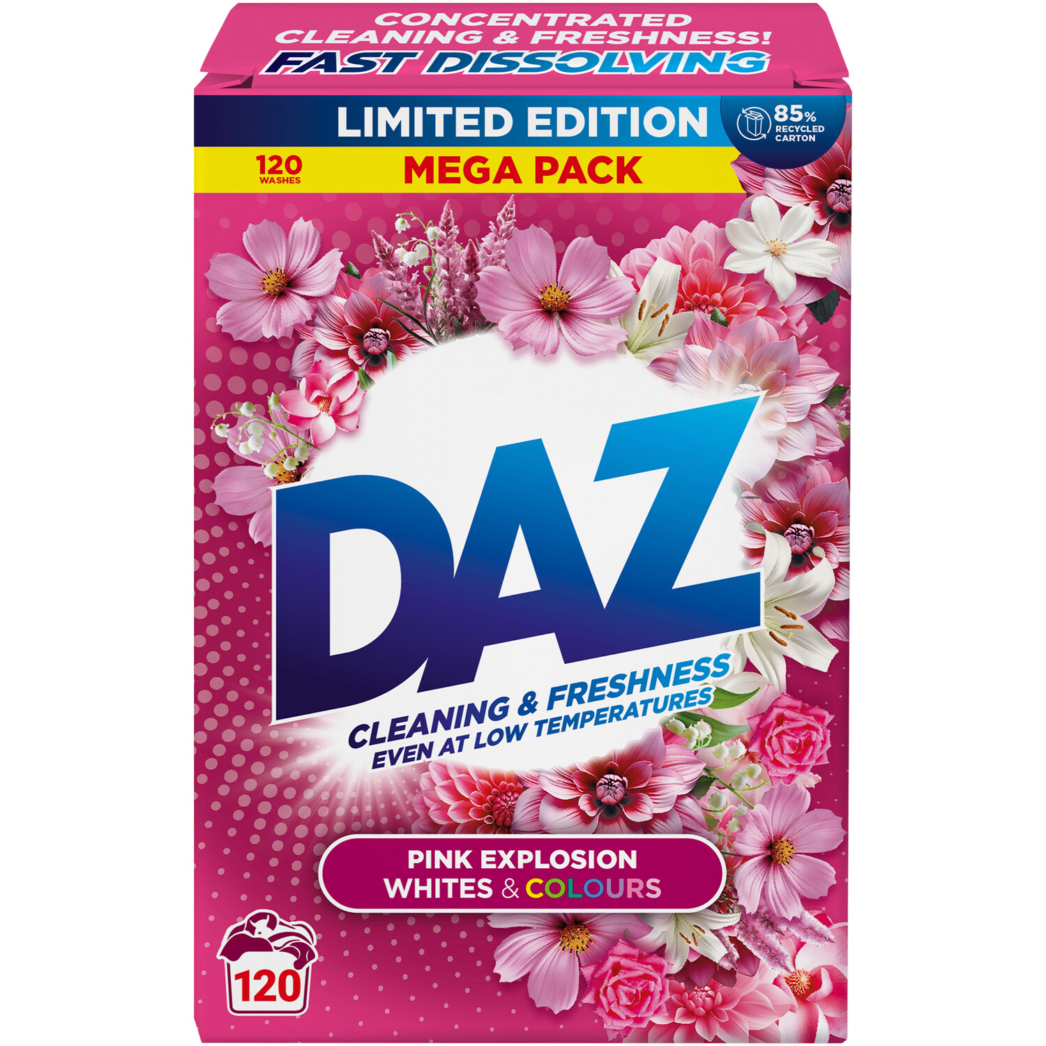 Daz Laundry Detergent Powder 120 Washes 6kg Image