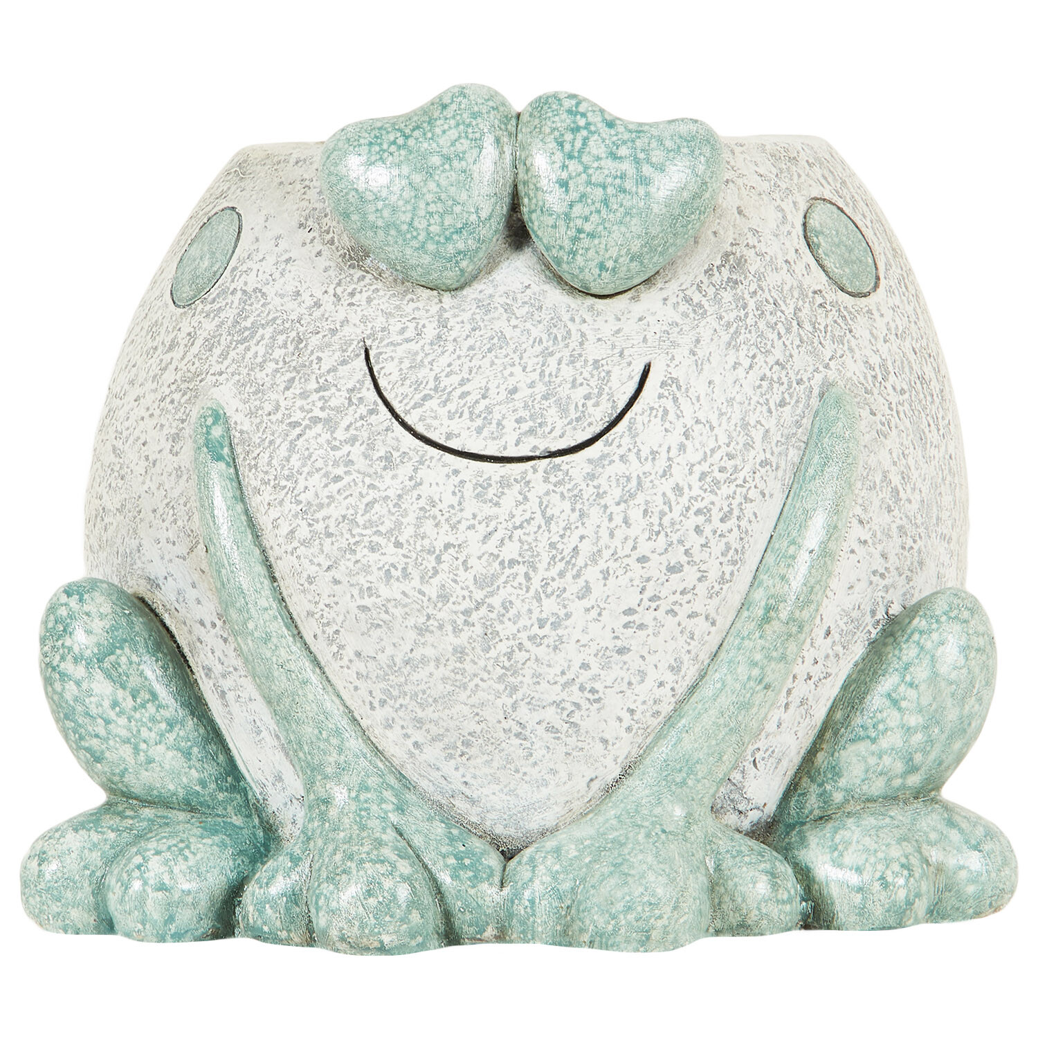 Blue and White Frog Planter - Blue and White Image 1