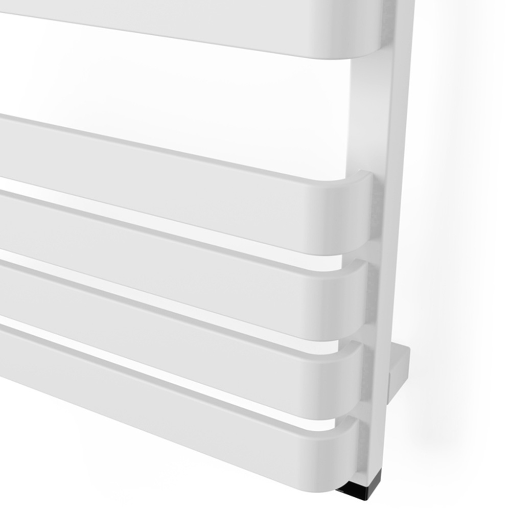 Terma Warp T One Soft Matt White Electric Towel Rail 1110 x 500mm Image 5