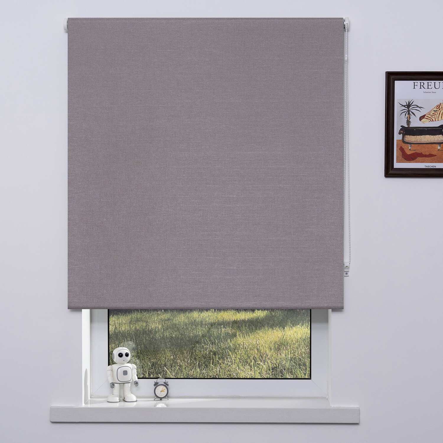 Trends Textured Blackout Blinds Sand 120cm Image 1