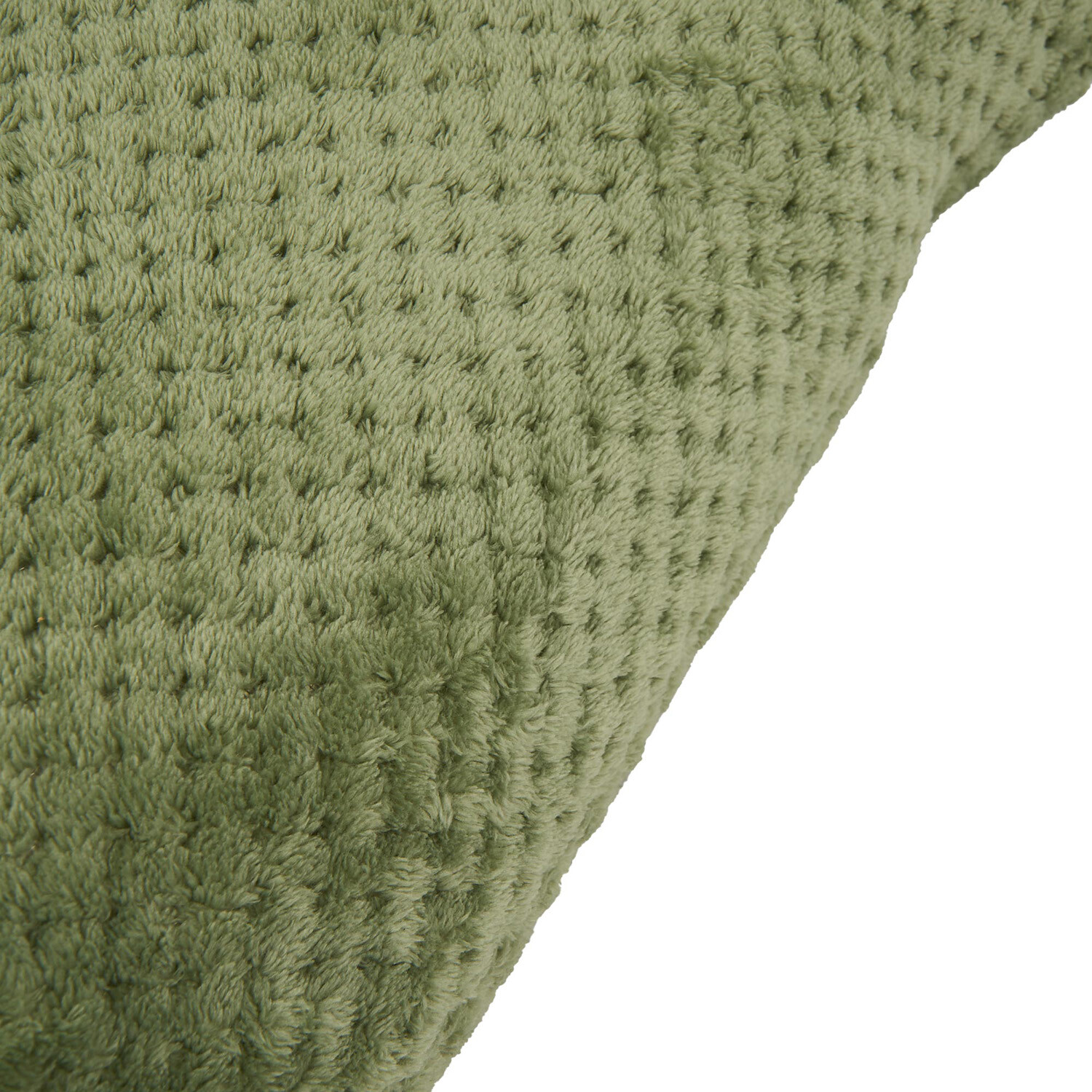 Jumbo Fleece Cushion Green Image 3
