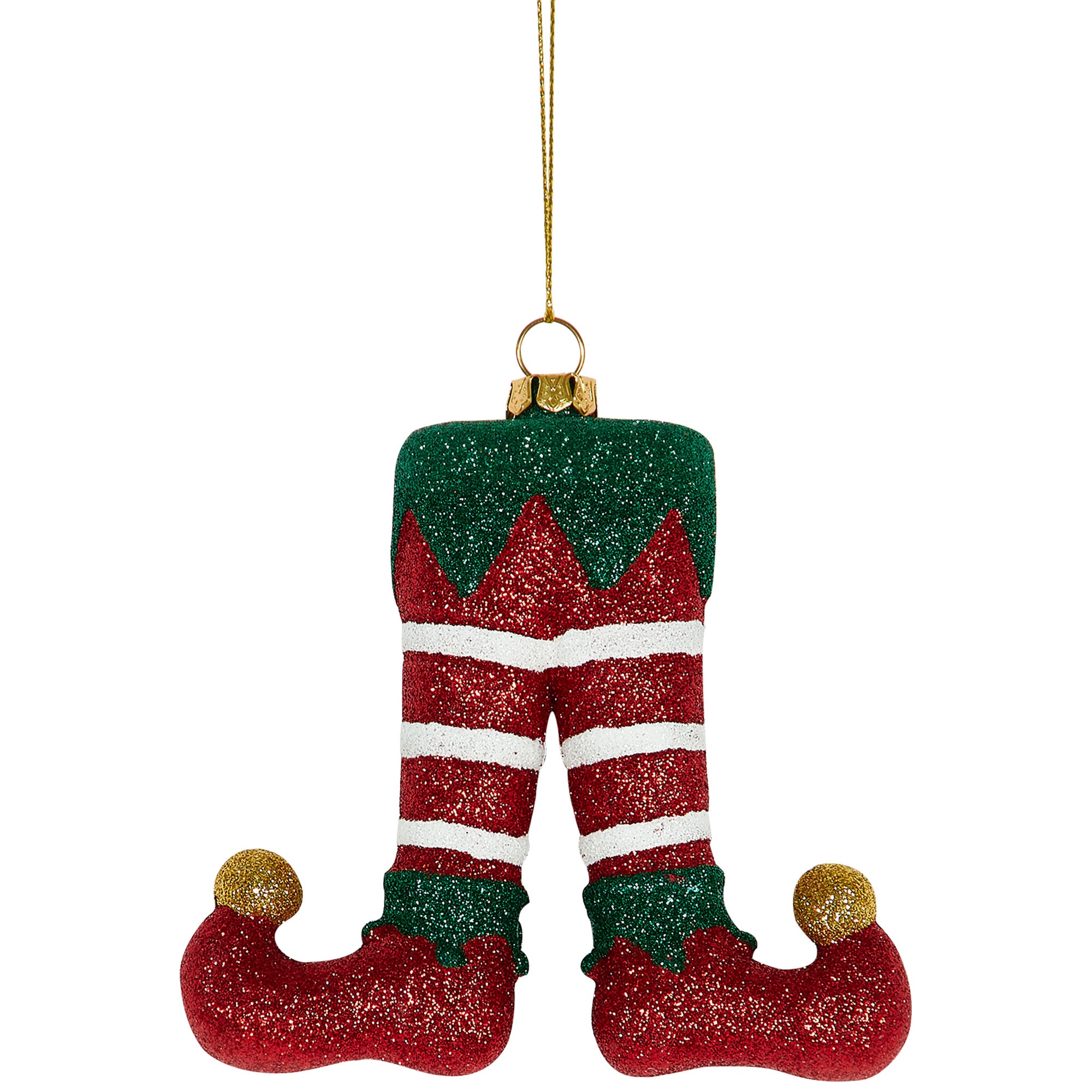 Glitter Elf Boots Hanging Decoration Image 2