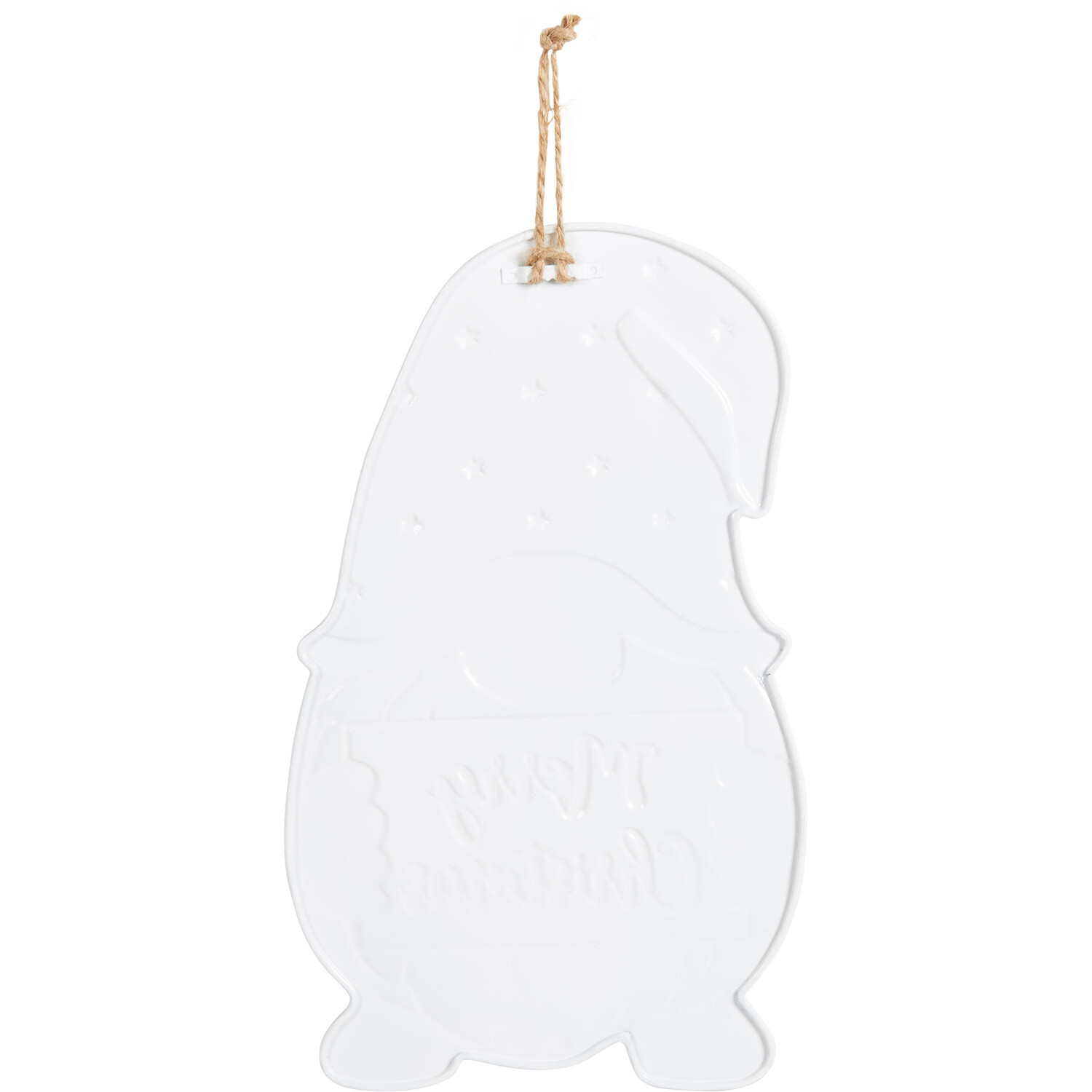 Christmas Gonk Embossed Metal Plaque - Red Image 3