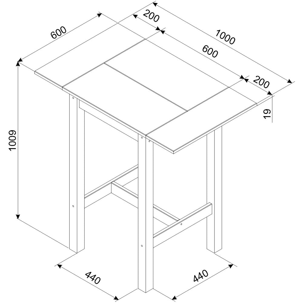 Core Products Corona 2 Seater High Breakfast Table Set Grey Image 6