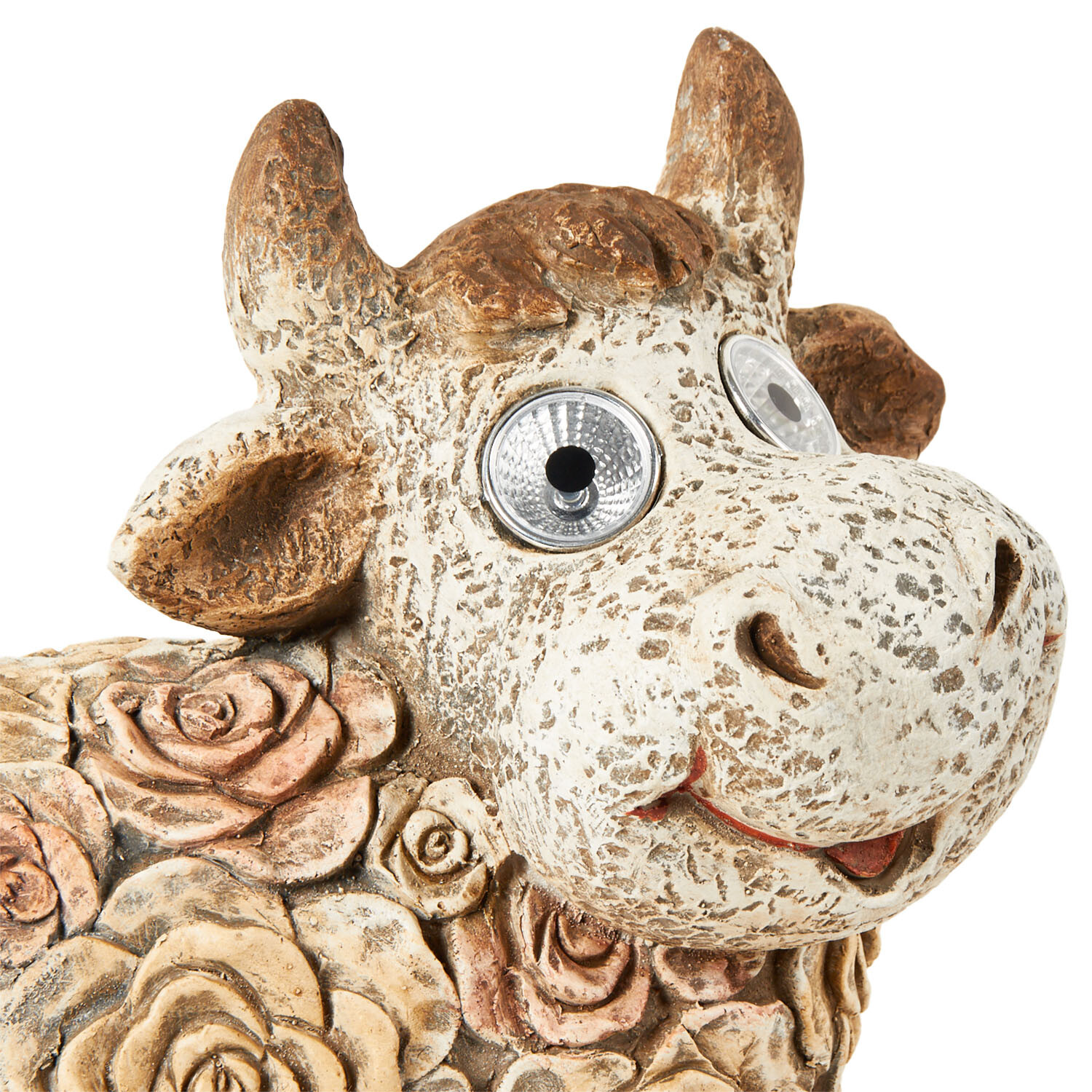 Solar Floral Cow Light - Brown Image 2
