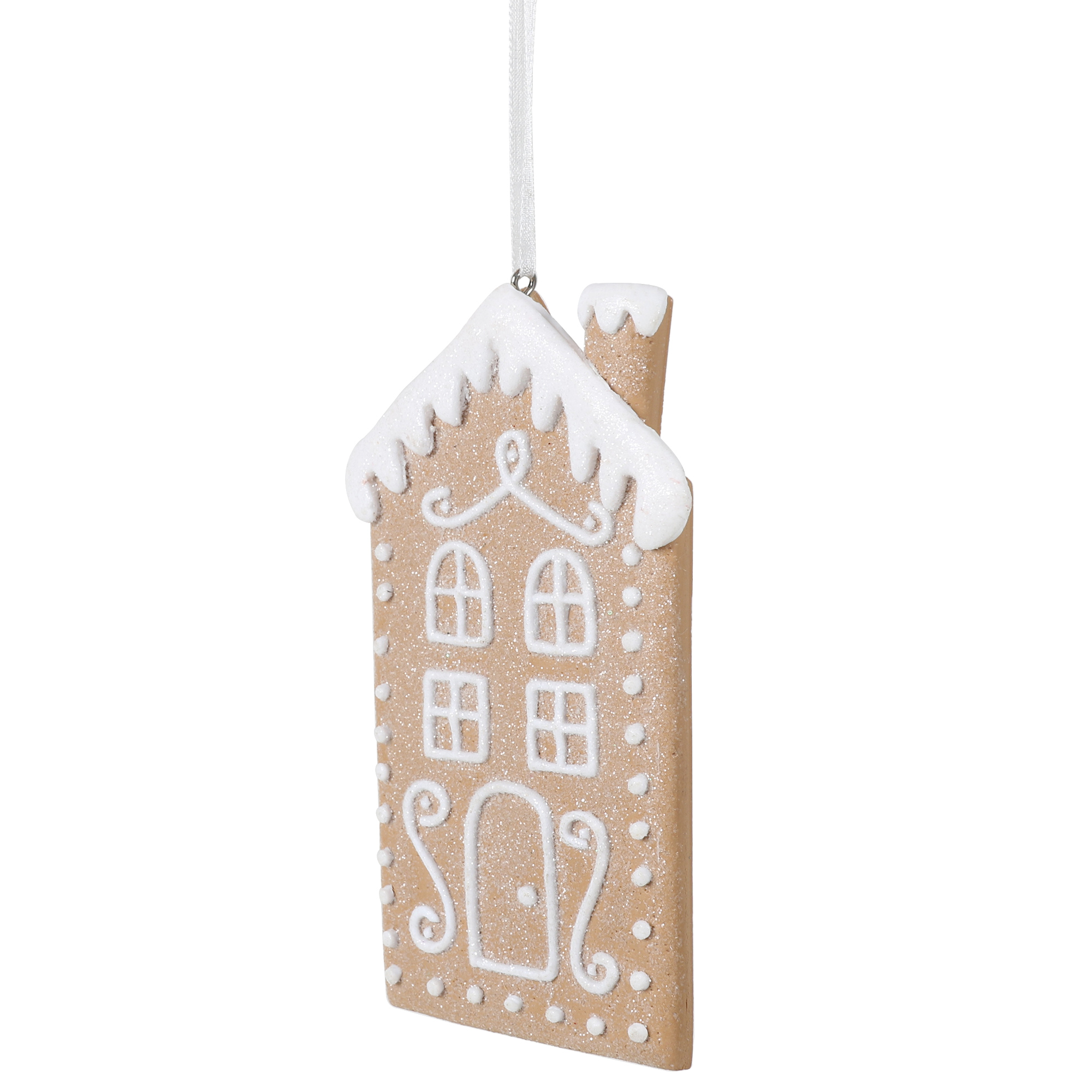 Frosted Gingerbread Hanging Decoration Image 2