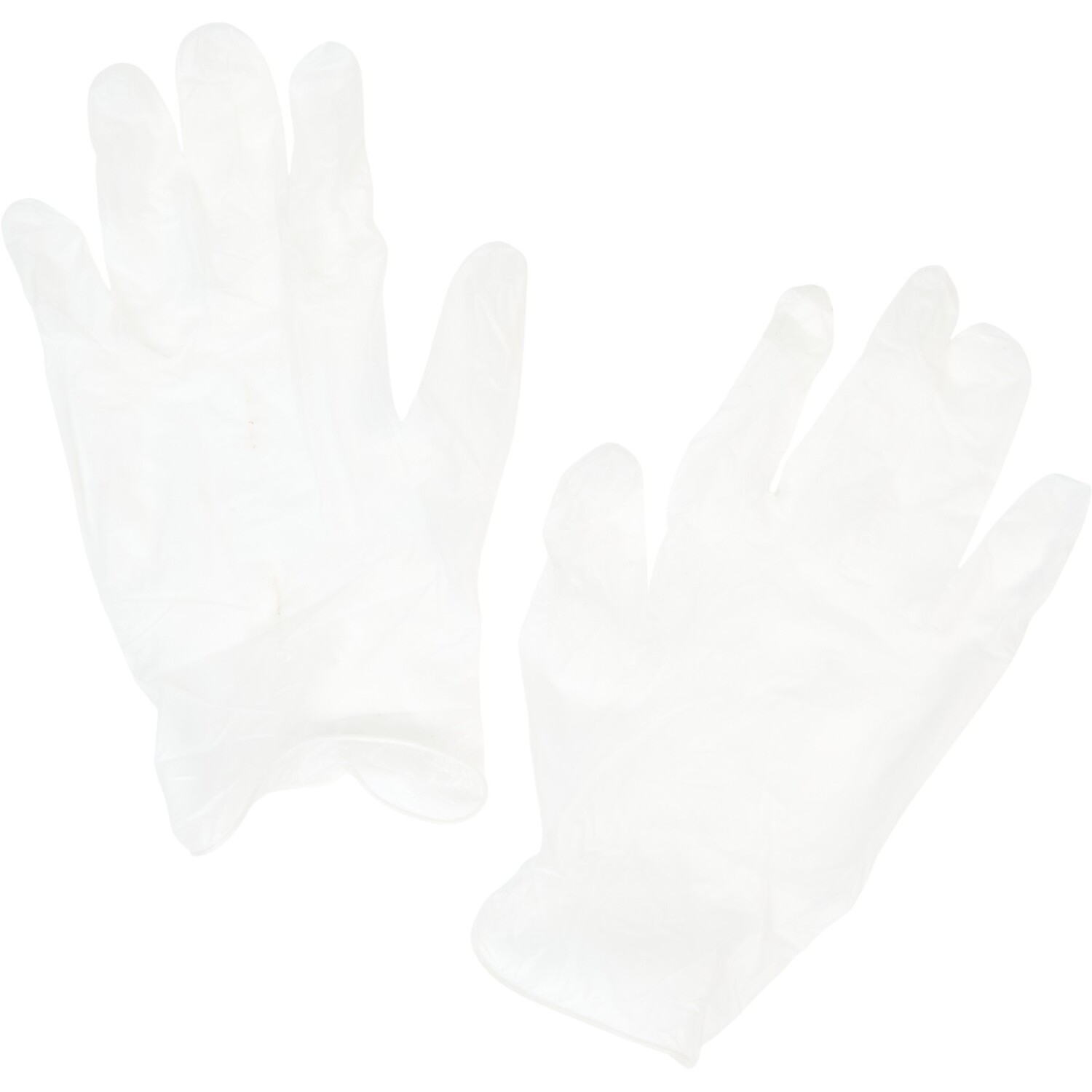 Pack of 100 Vinyl Powder Free Gloves Clear Large Image 5