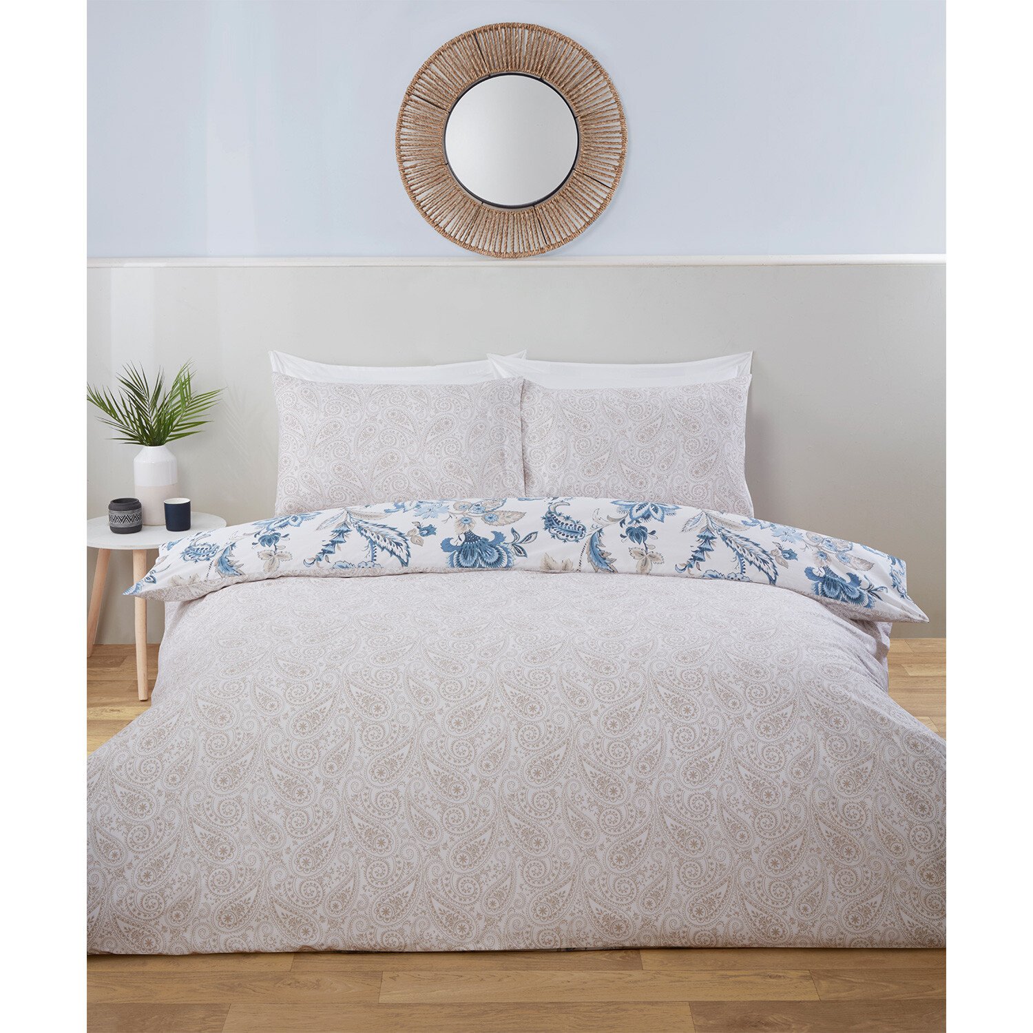 Divante Safia Super Blue King Duvet Set Image 2