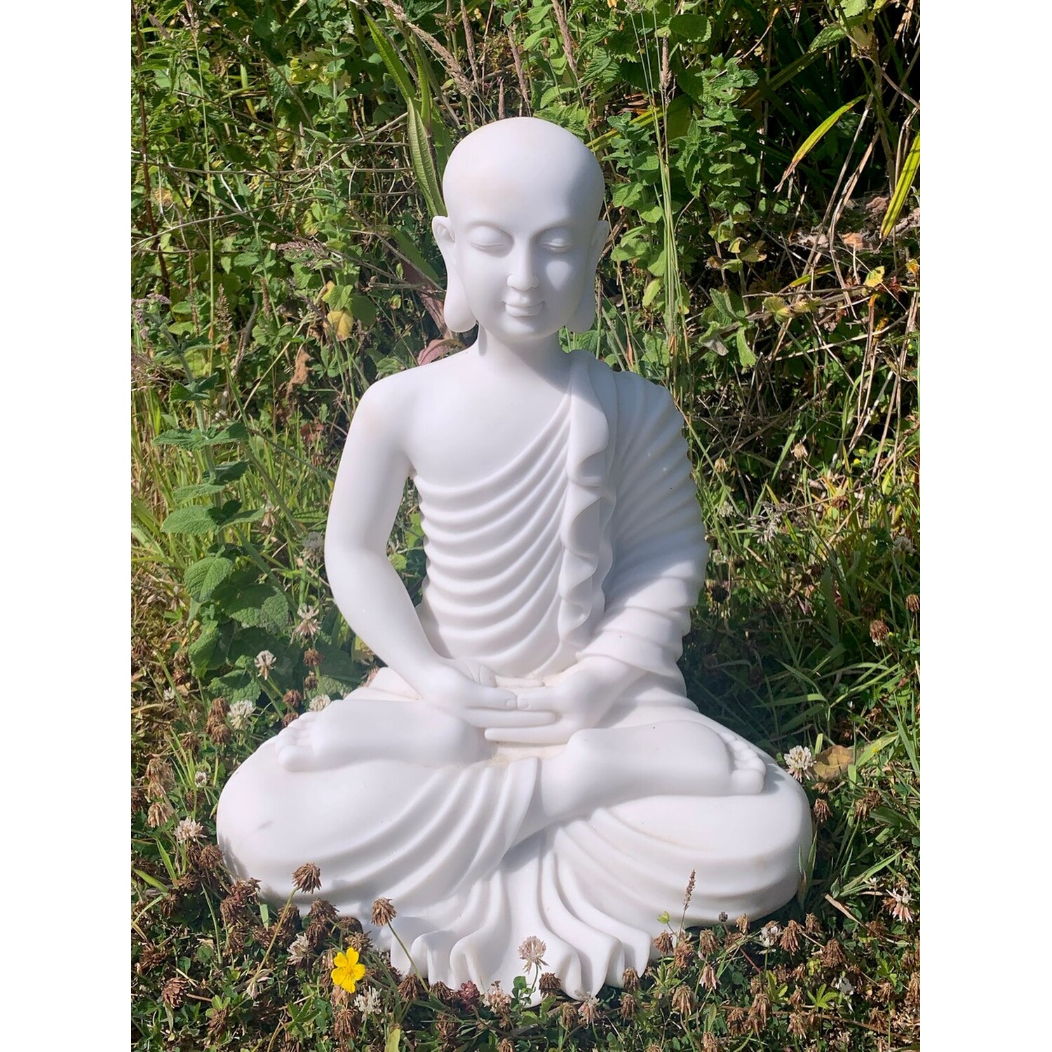 Meditating Monk Statue Image 6