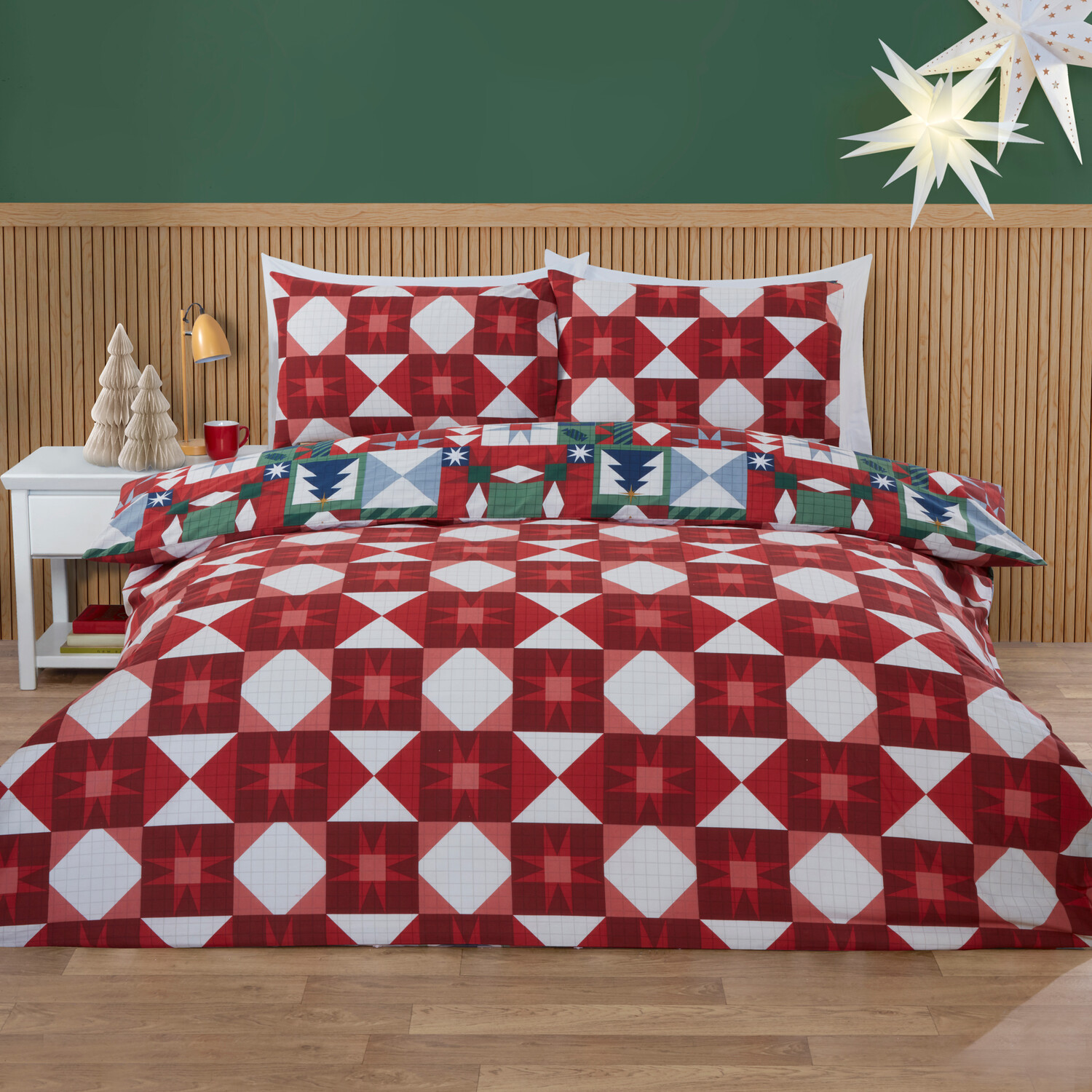 Novie Patchwork Duvet Set Multicolour King Image 5