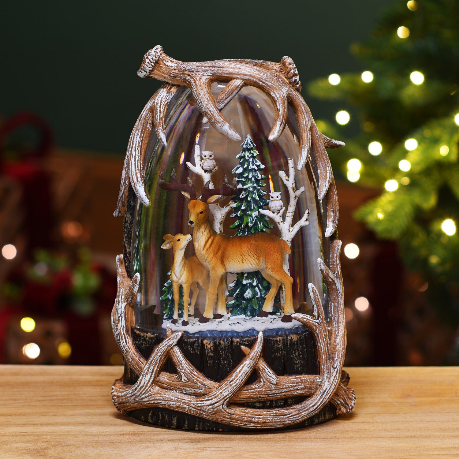 Ornate Deer Glitter SpinnerMulticolour Image 7