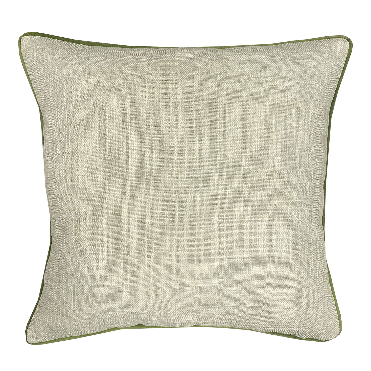 Sloane Faux Linen Cushion - Green Image 3
